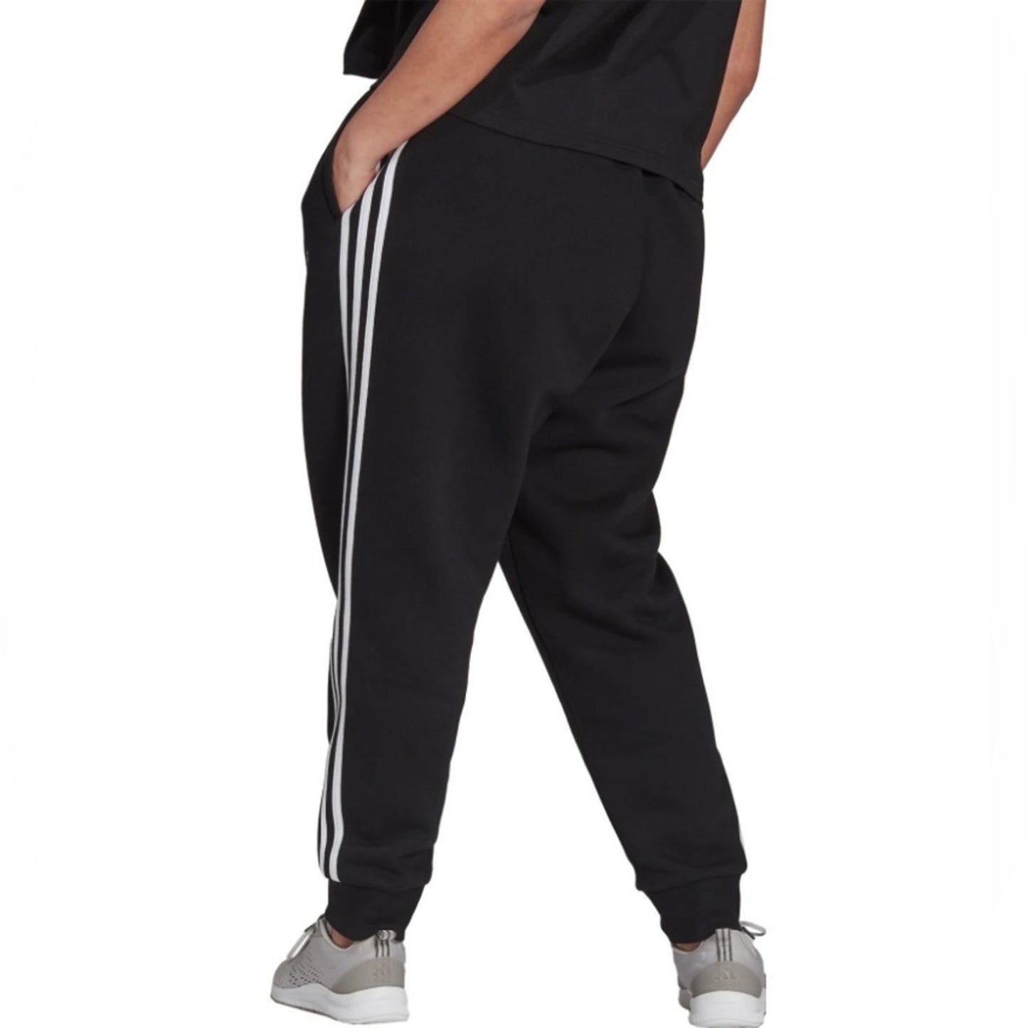 Adidas Essentials 3-Stripes Fleece Joggers Black, Plus Size 3X New w/Tag
