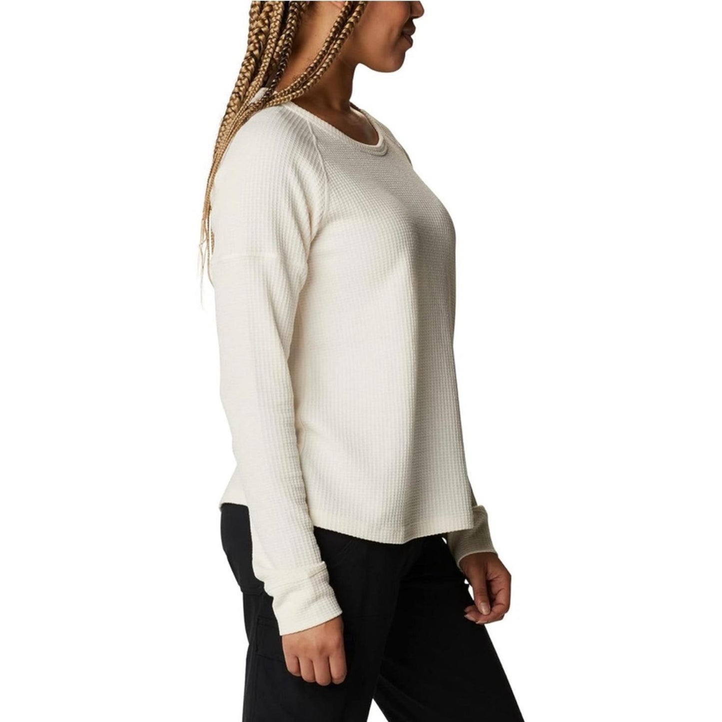 Columbia Pine Peak Long-Sleeve Thermal Top, Cream White Size 1X New with Tag