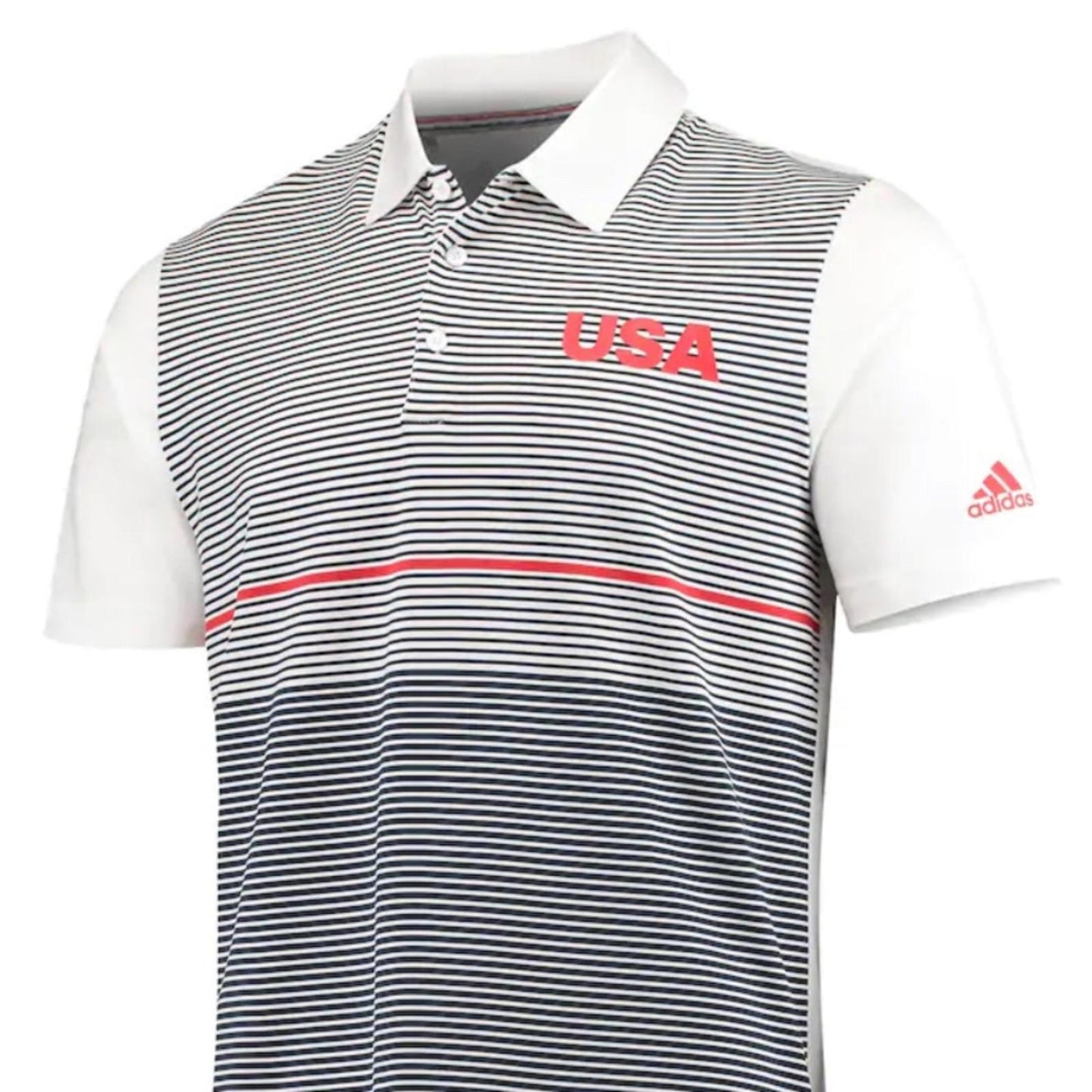 Adidas USA Golf Ultimate 365 Stripe Polo Shirt, Men’s Size M New w/Tag