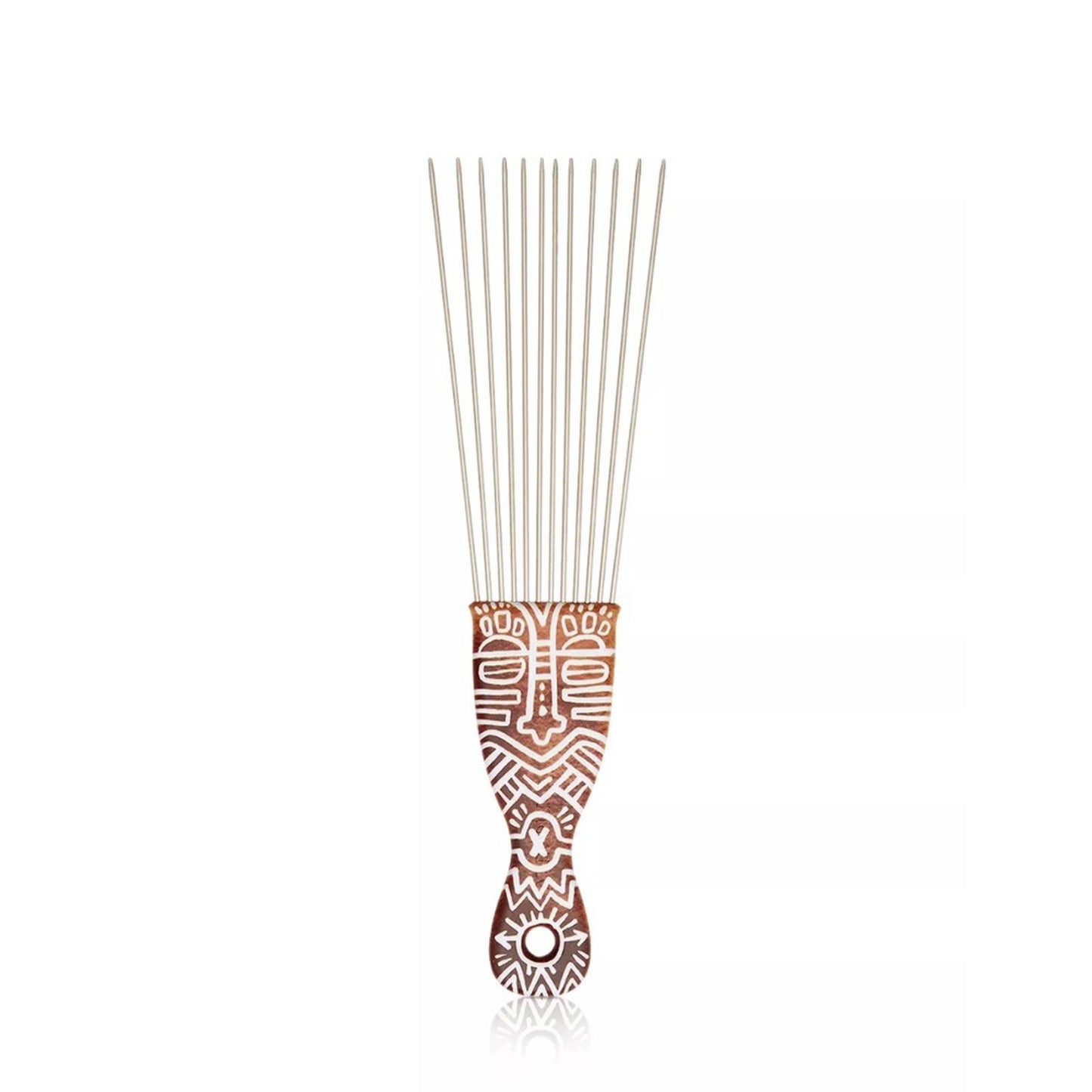 AfroPick Breathe Comb | Fro the Culture Metal Afro Comb Brown New w/Tag