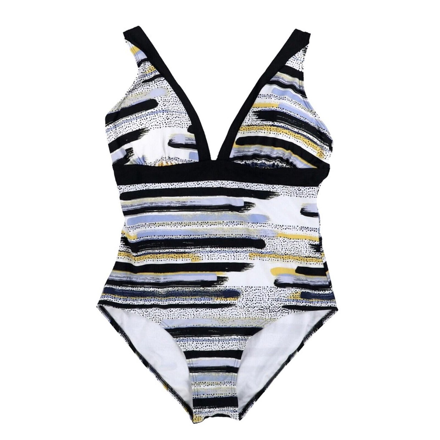 DKNY Printed Deep-V One-Piece Swimsuit Size 6, NEW w/Tag