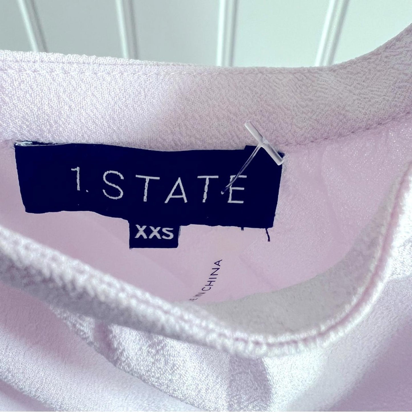 1.State Lavender Off-the-Shoulder Halter Neck Blouse, New, Size XXS