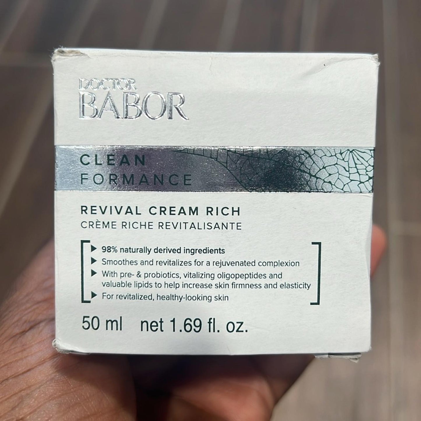 NWT Doctor Babor Clean Performance Revival Cream Rich, Probiotic Face Cream 50ml