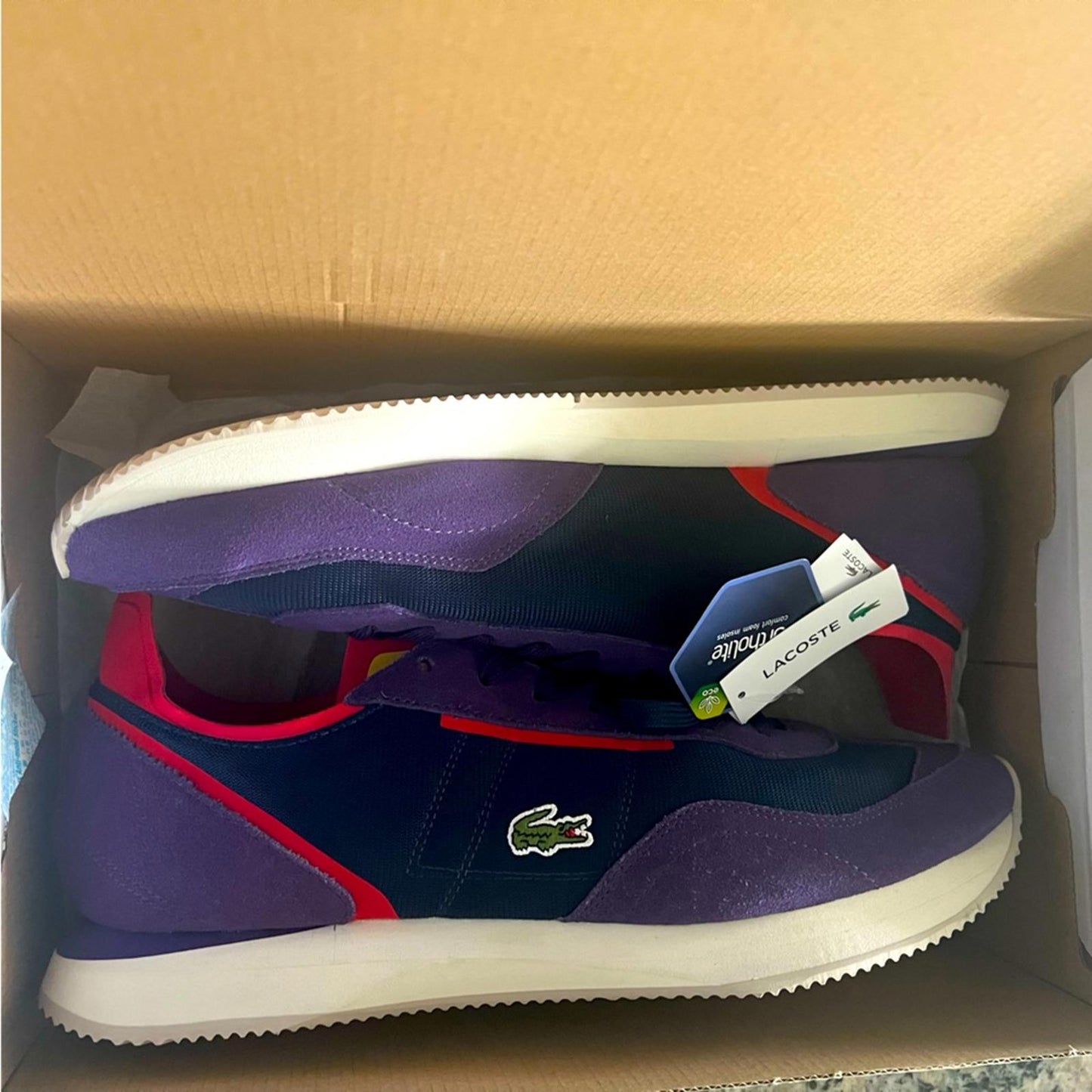 Lacoste Men's Match Break Textile Sneakers Size US13 UK12 New w/Tag Retail $130