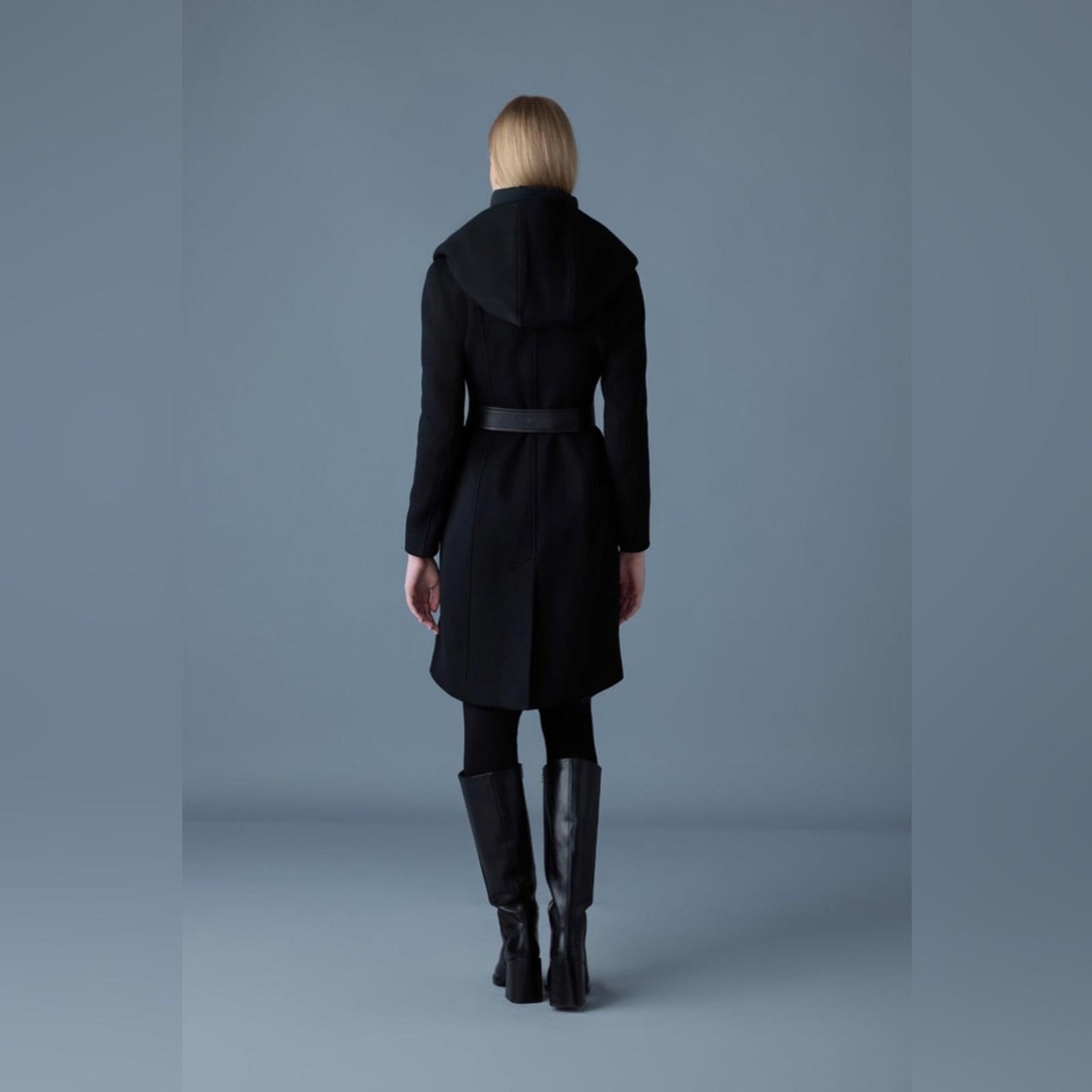 Mackage SHIA Water Resistant Wool Coat w/Removable Puffer Insert Blk Size XL NWT
