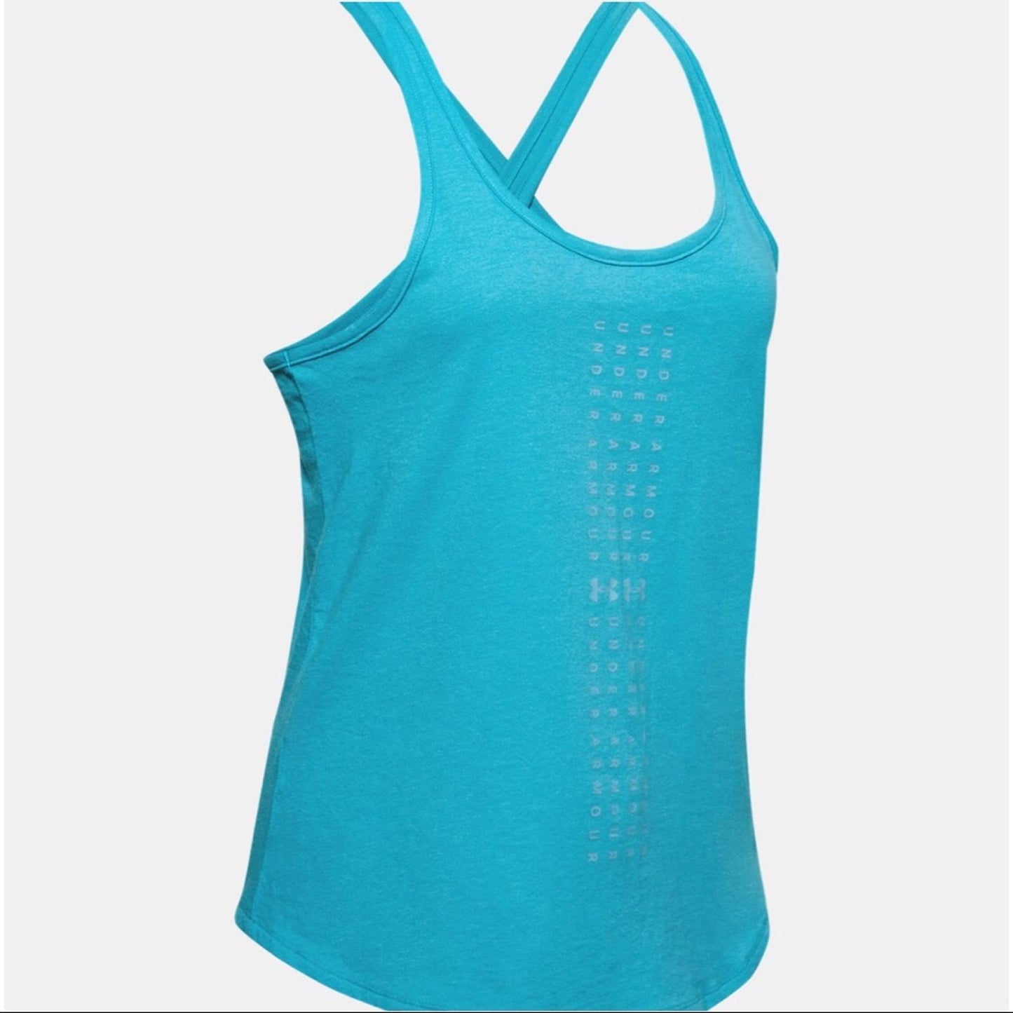 Under Armour Graphic Escape Blue Haze Tank Top, Size XS New w/Tag $25