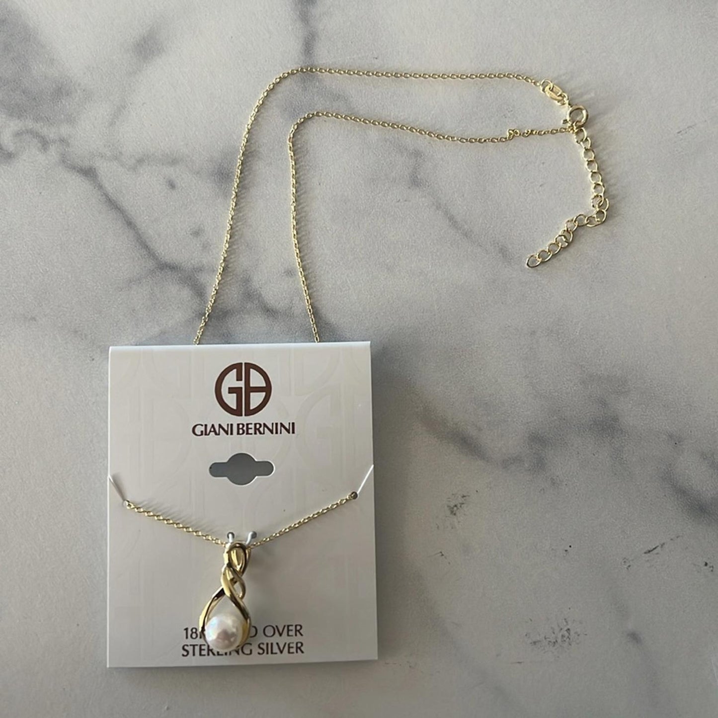 Giani Bernini Cultured Freshwater Pearl (8-1/2mm) 18" Pendant Necklace NEW