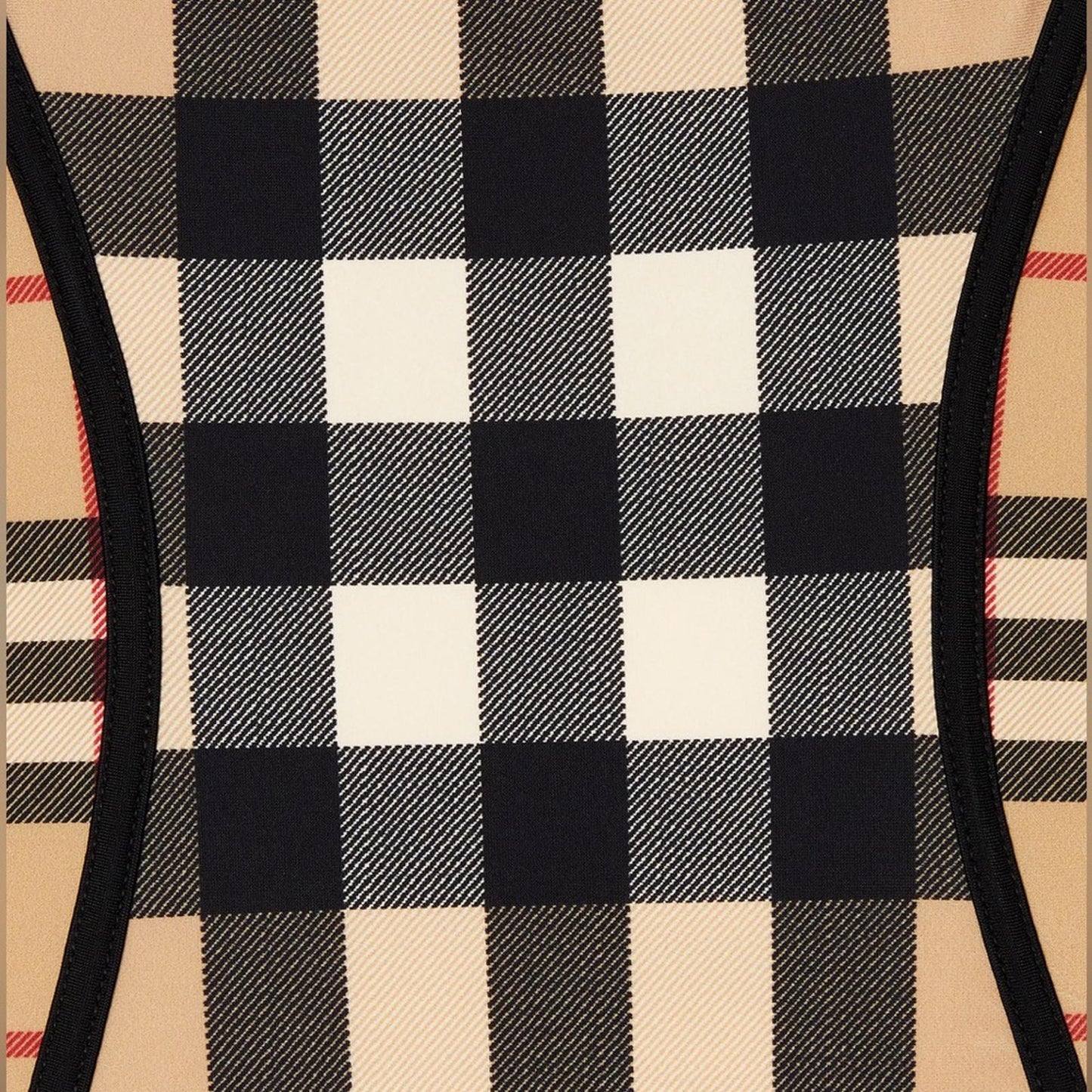 BURBERRY Kids Mini Nigella One Piece Swimsuit, Archive Beige Check Size 12M NWT