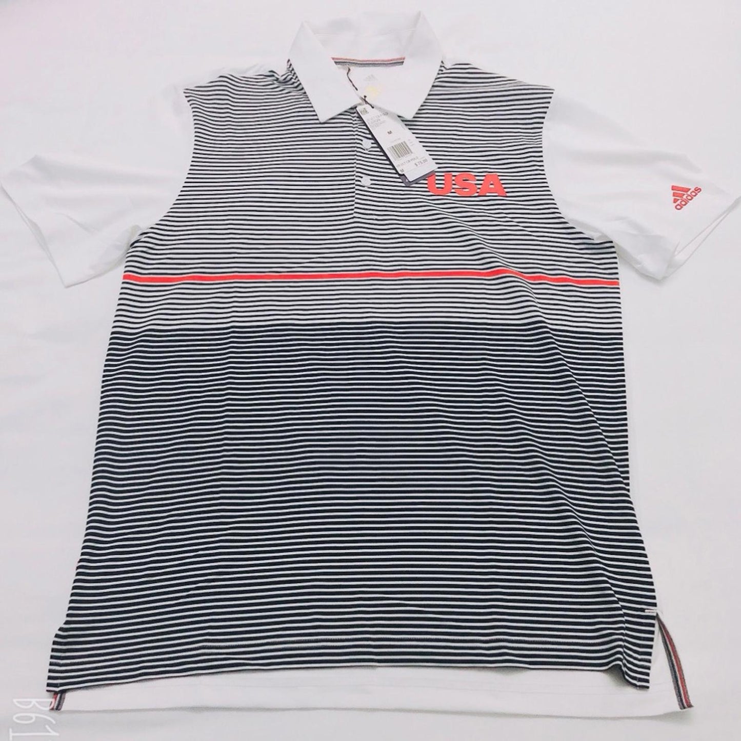 Adidas USA Golf Ultimate 365 Stripe Polo Shirt, Men’s Size M New w/Tag