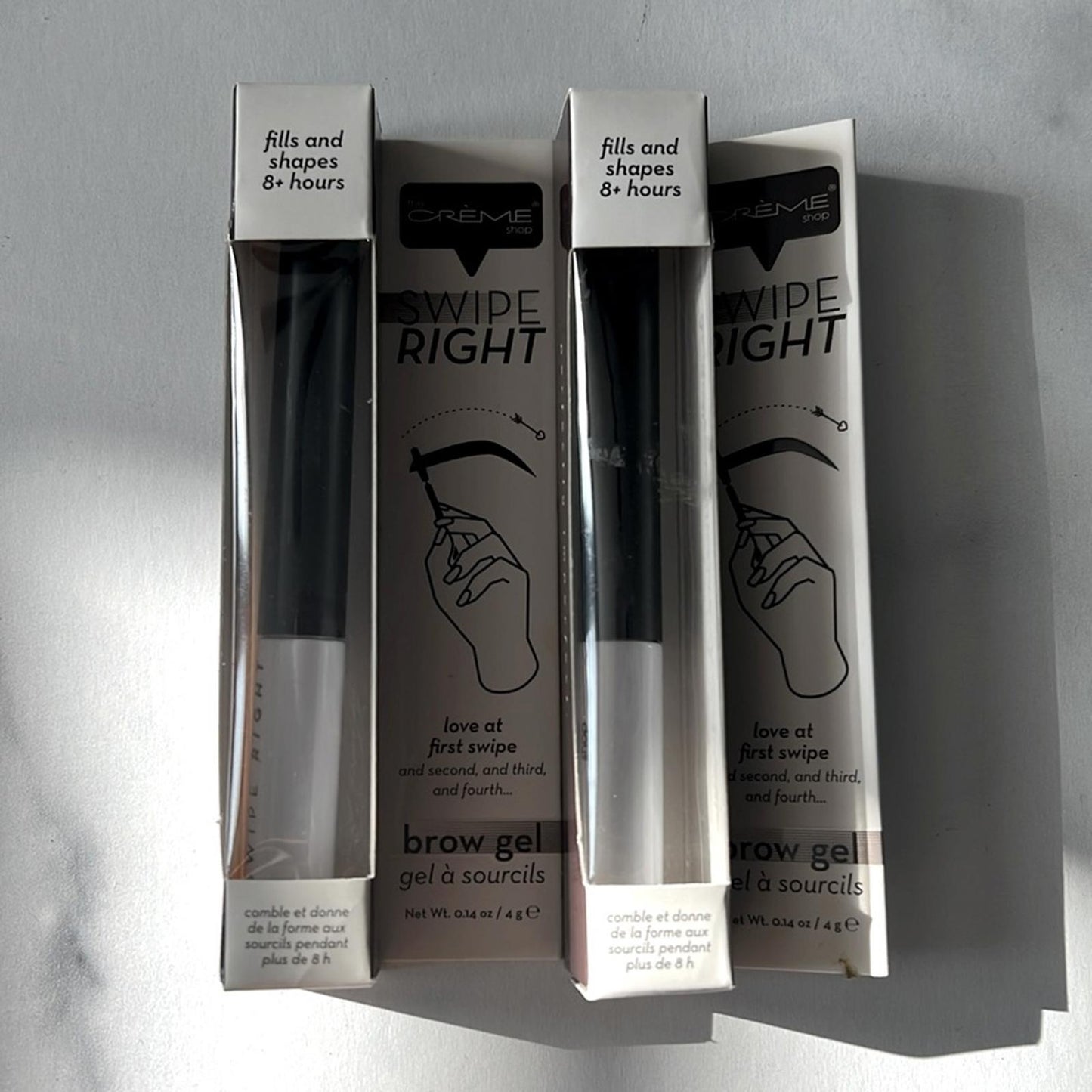 X2 The Crème Shop Swipe Right Brow Gel in Black, New w/Tag