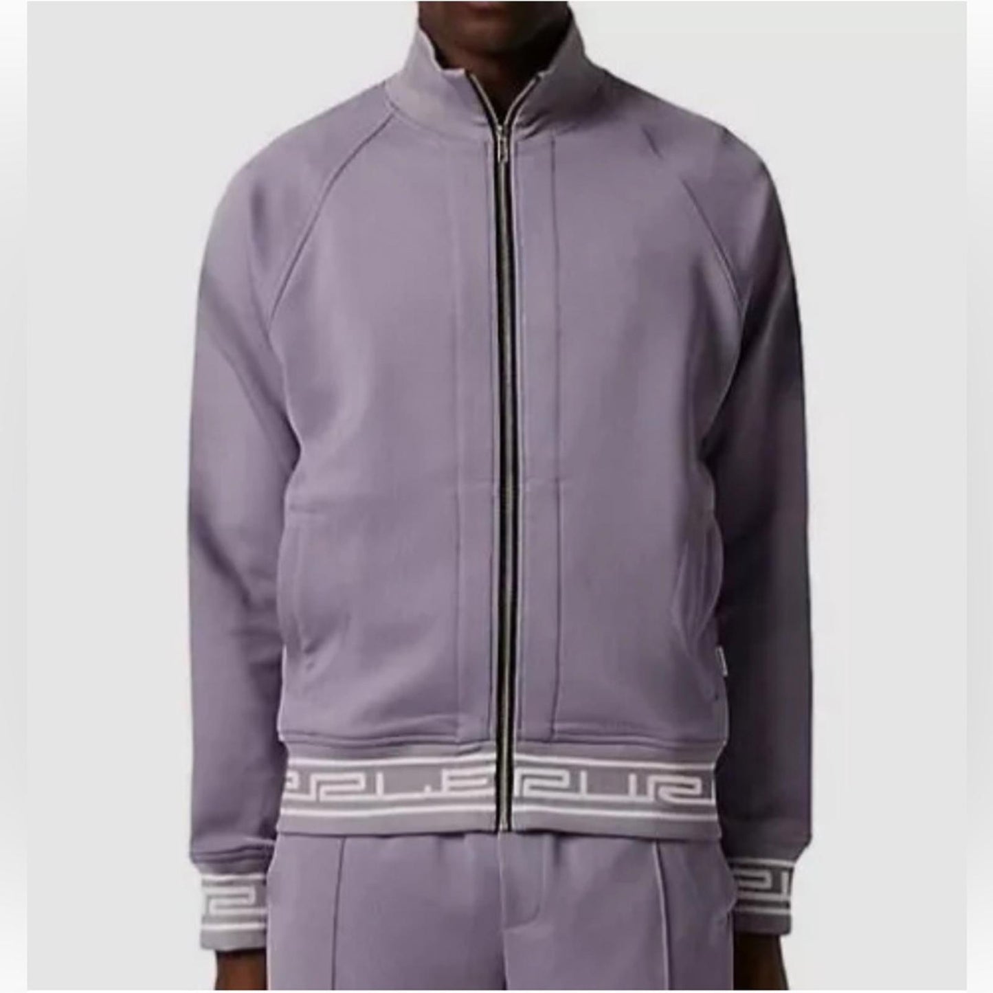 Purple Brand Men's Full-Zip Tricot Track Jacket in Purple Size XL NEW $340