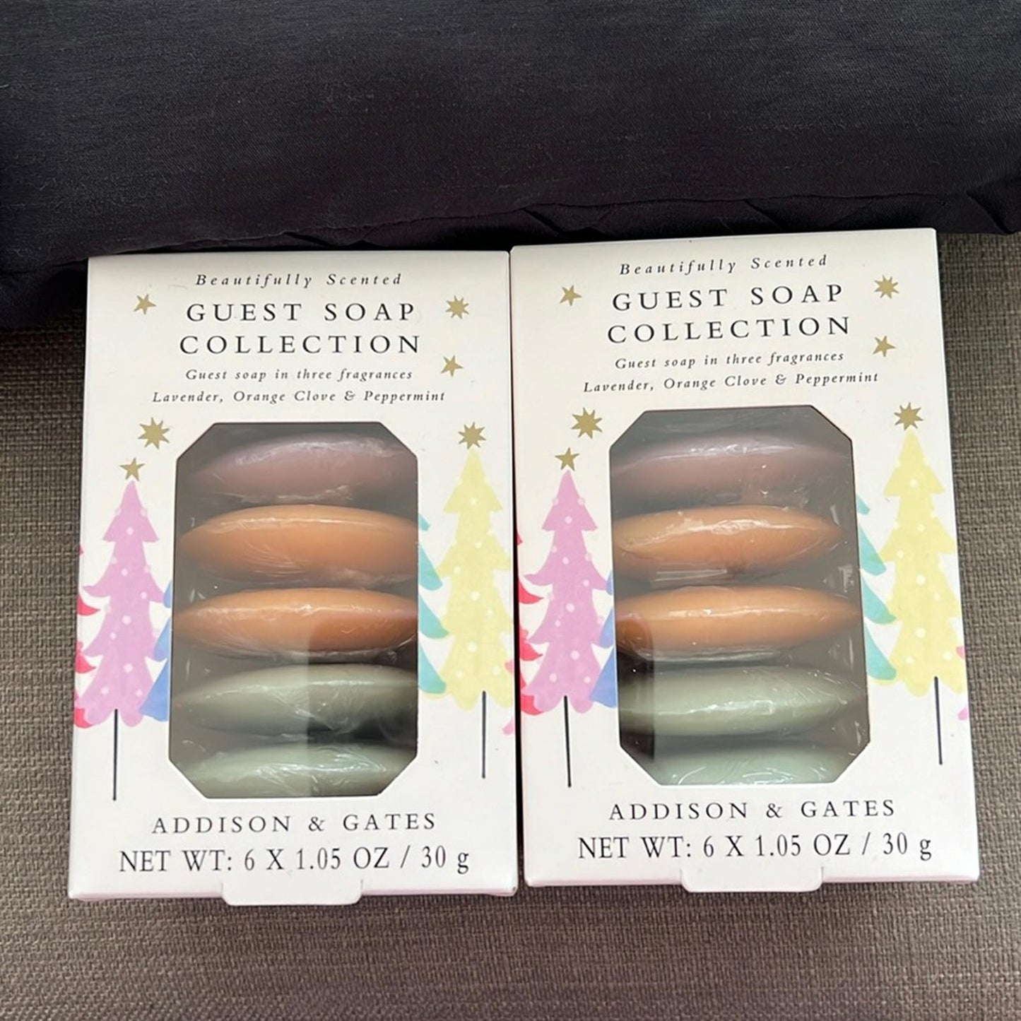 X2 Addison & Gates Guest Soap Collection (12 Pieces) Beautifully Scented NEW