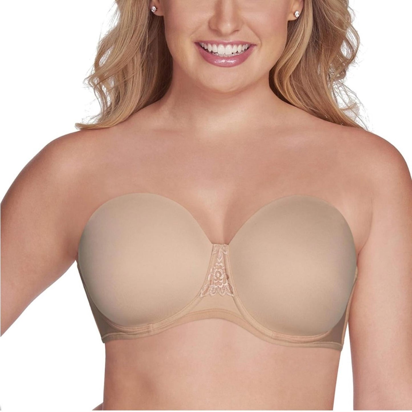 NEW Vanity Fair Strapless Full-Figure Bra, Comes with Straps, Size 40D NWT