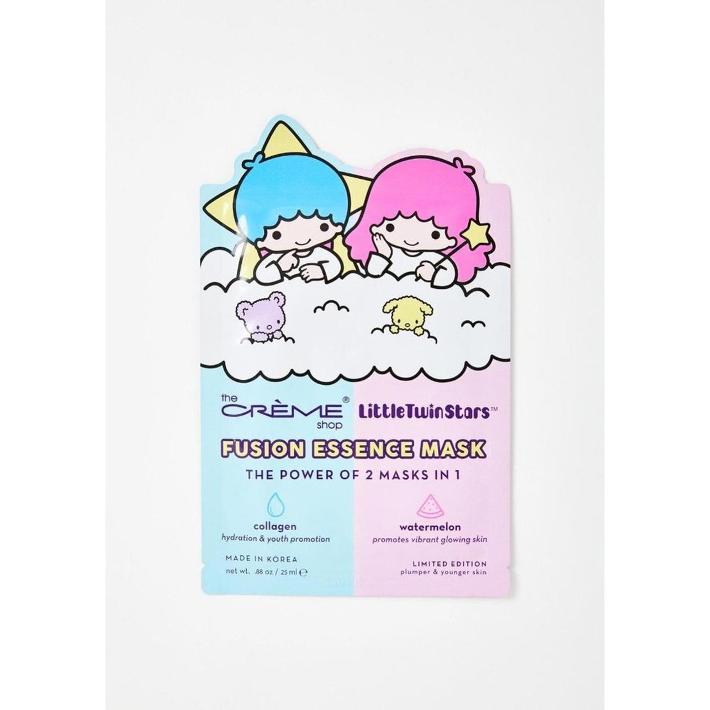 X2 The Crème Shop Fusion Essence Masks: Vitamin C + AHA & Collagen + Watermelon