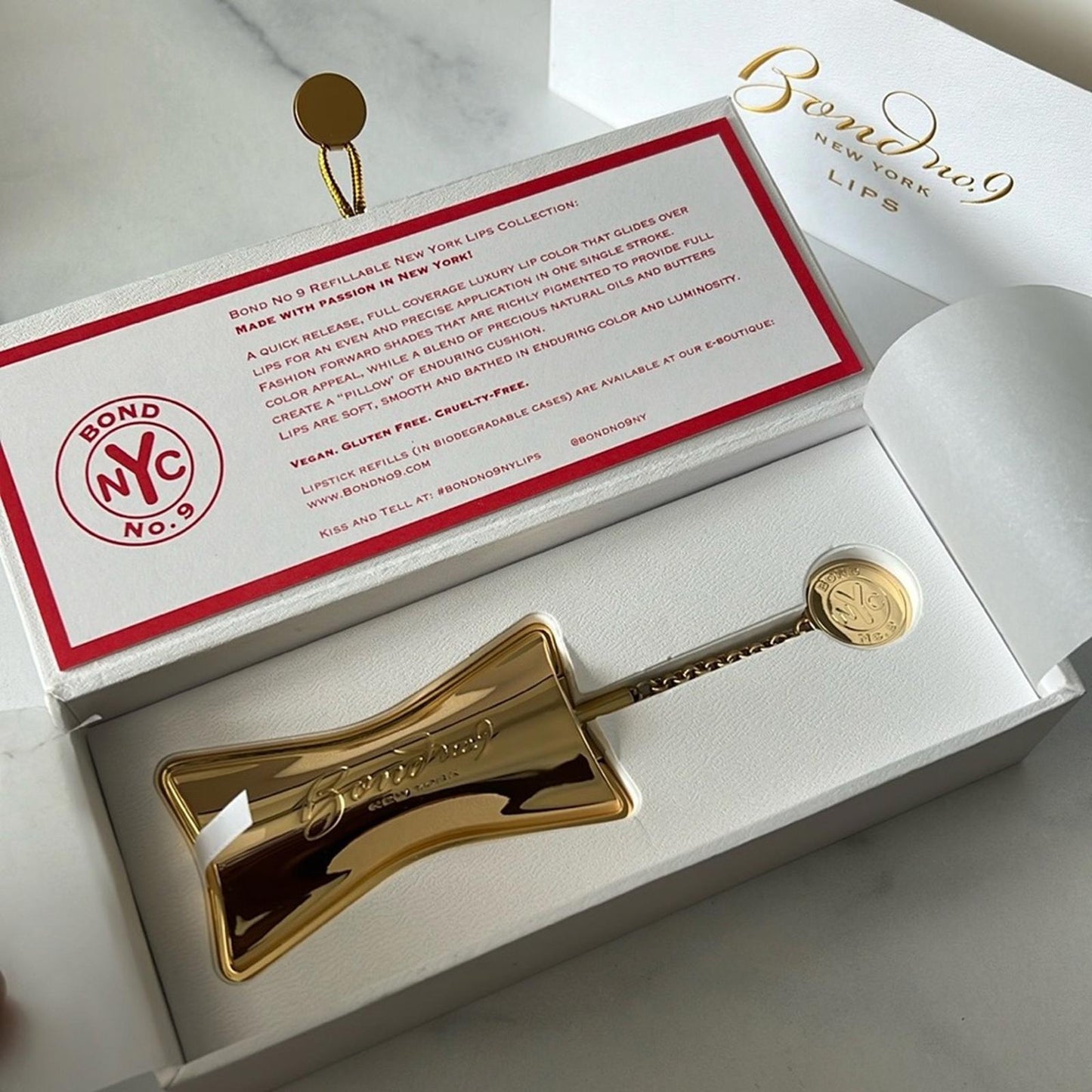Bond No. 9 New York Refillable Lipstick, Madison Avenue Lips Collection, NEW
