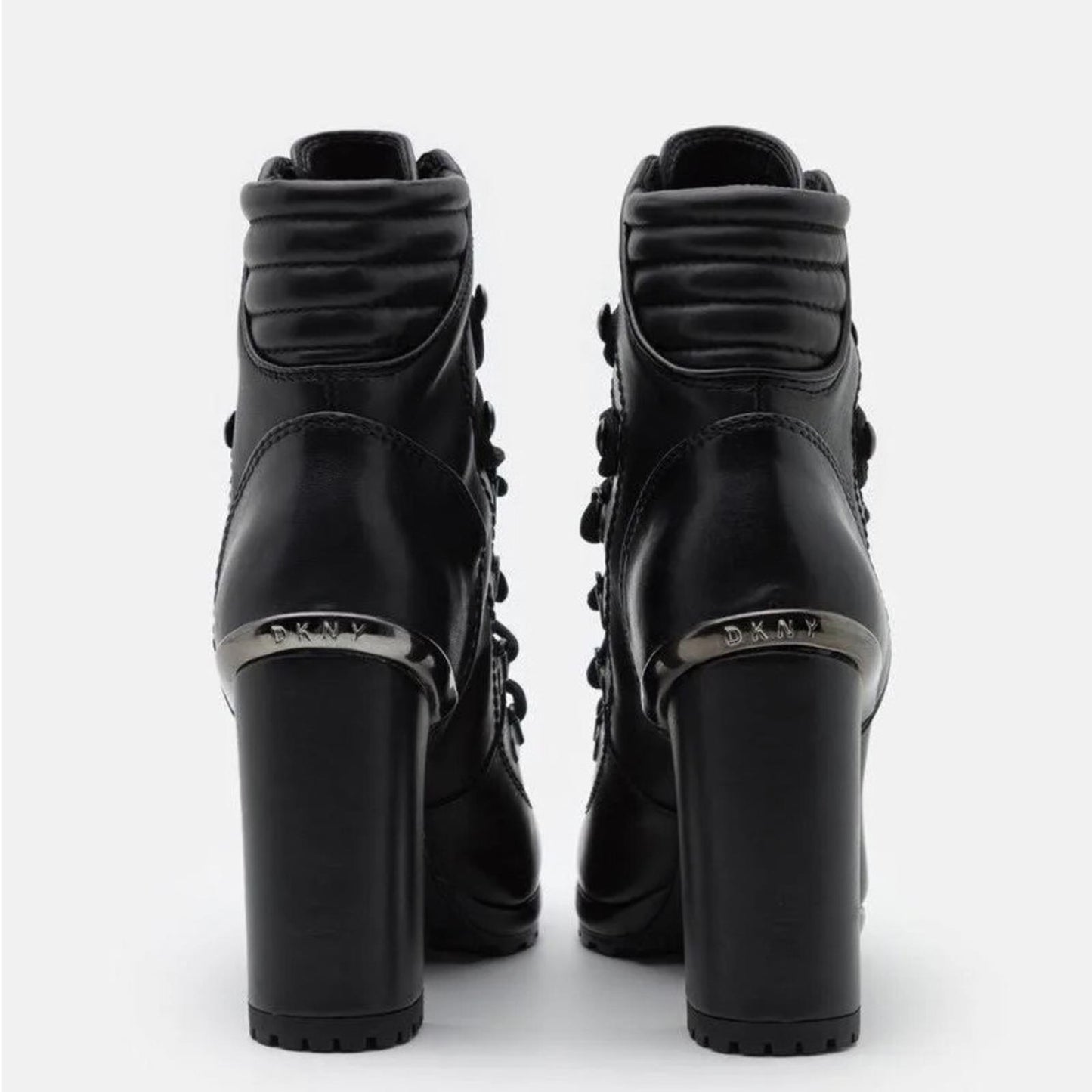 DKNY Lenni Lace-Up Ankle Boots, Oiled Suede Black Size 11 New in Box Retail $189