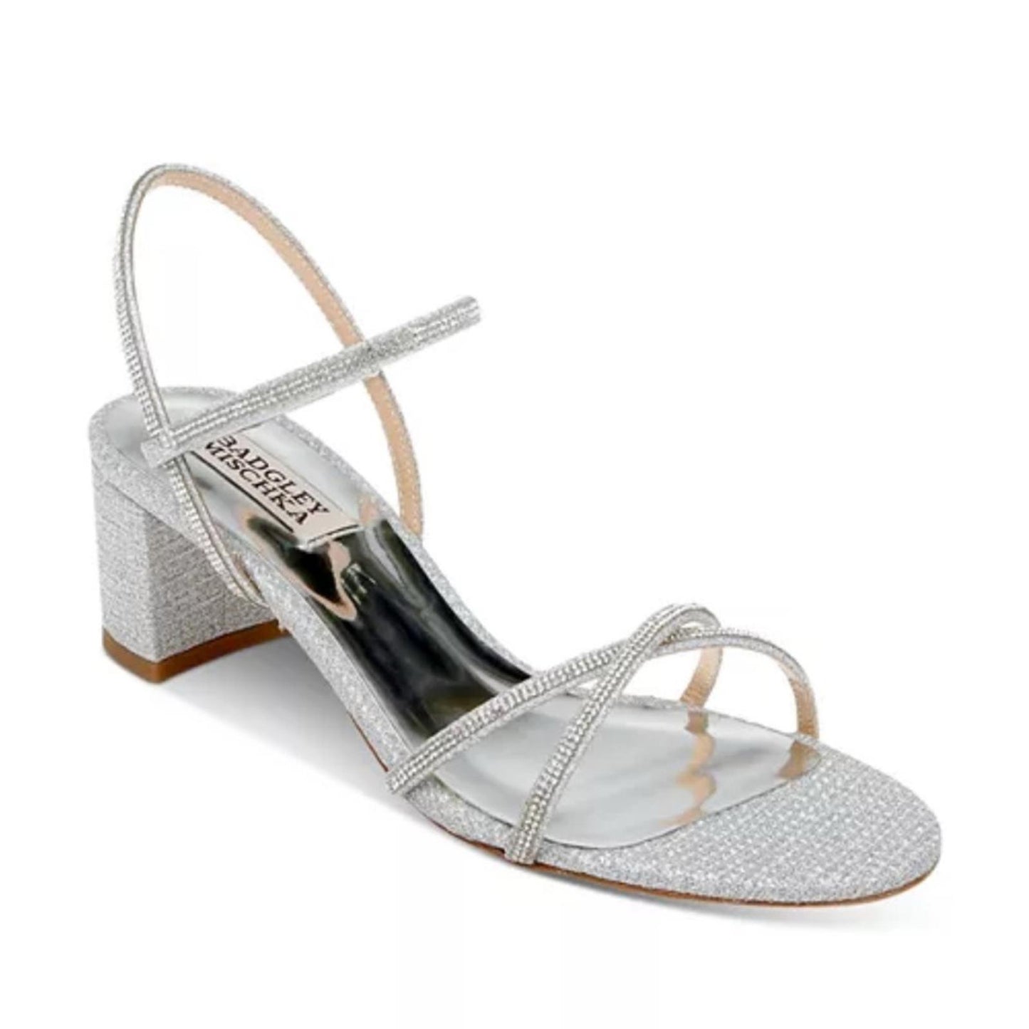 Badgley Mischka Ultima Strappy Block Heel Sandals, Size 11 New in Box w/Dust Bag