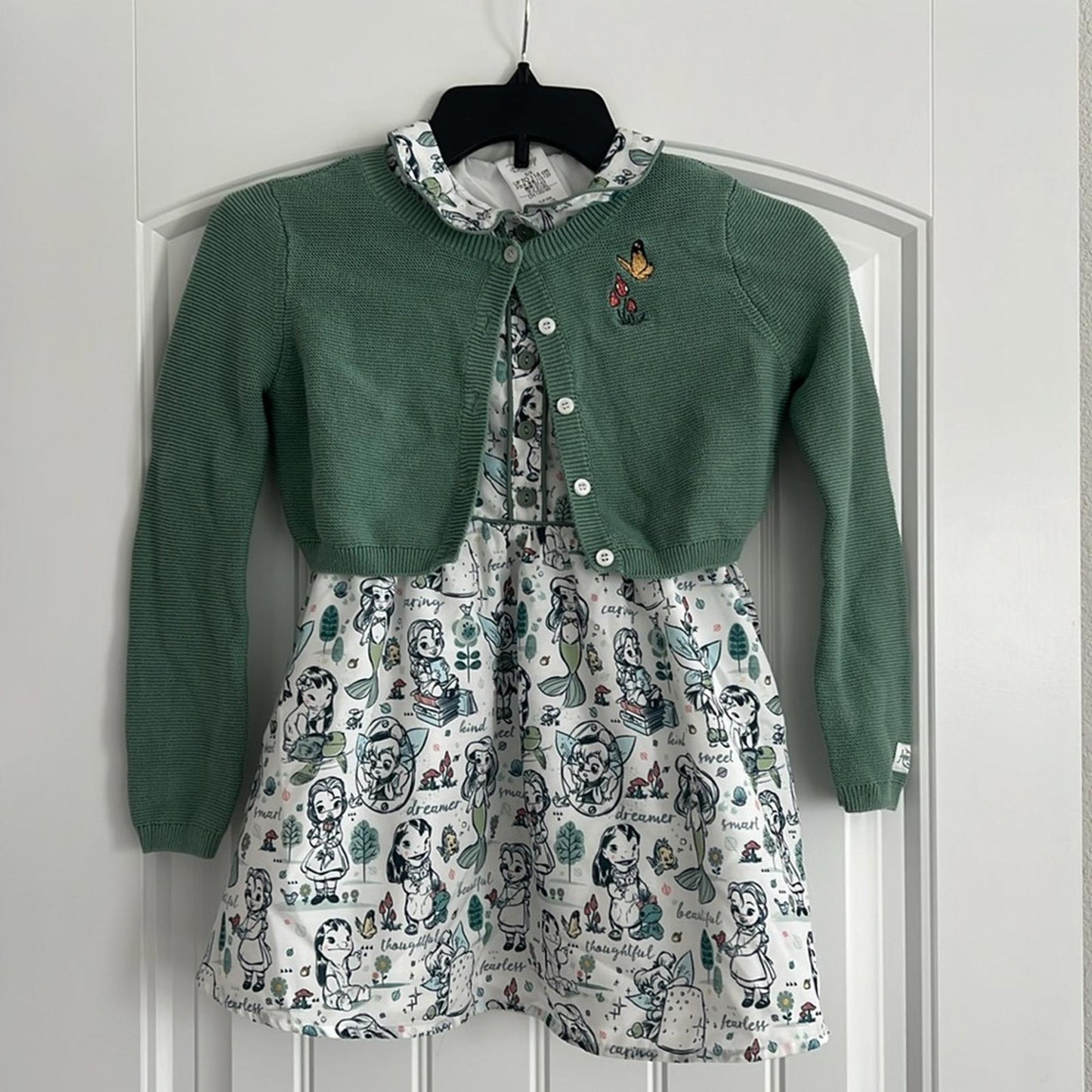 Disney Animators’ Collection Dress & Cardigan Sweater Set Size 5/6 EXCELLENT!