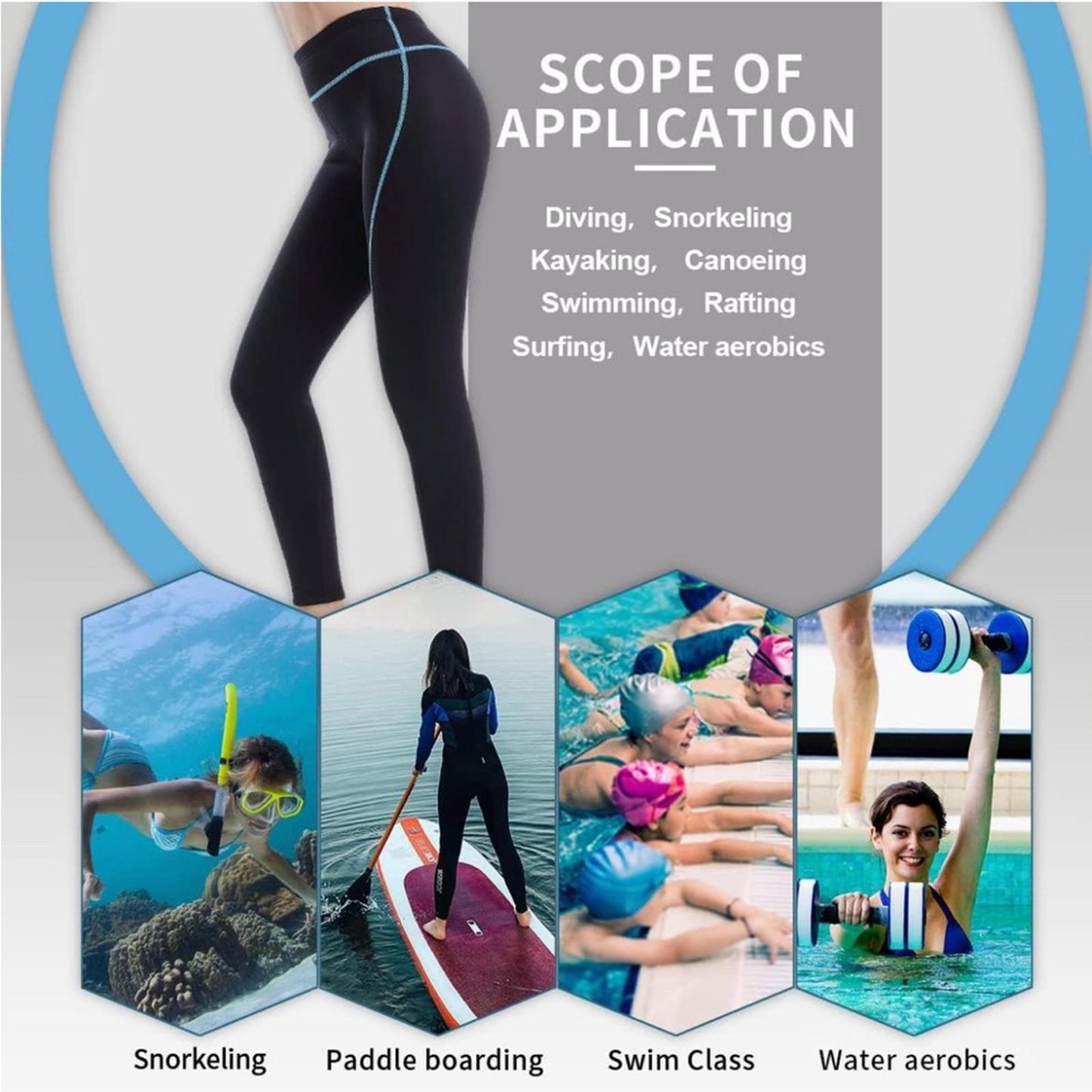NEW GoldFin Wetsuit Neoprene Pants Diving Surfing Swimming Scuba Kayaking Size L