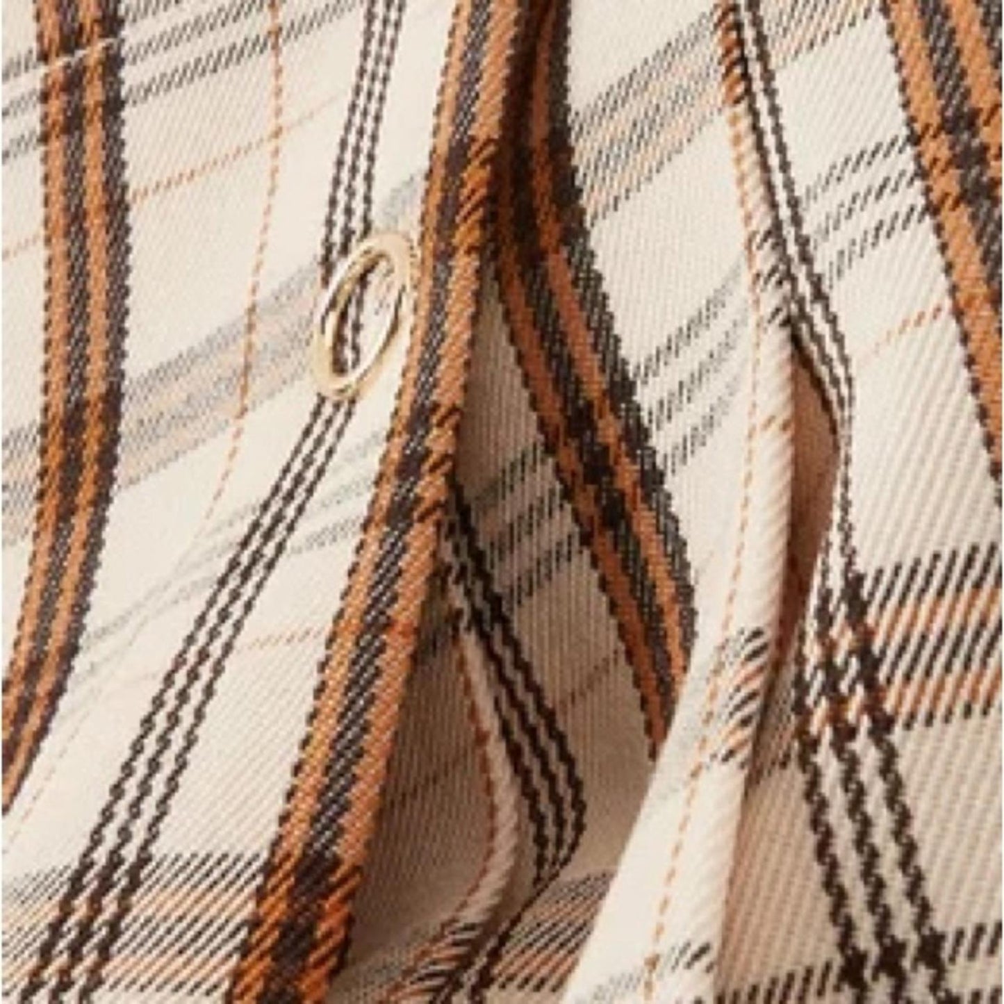 Burberry Kids Beige Check Logo Print Lianne Pleated Skirt, Size 4Y New w/Tag