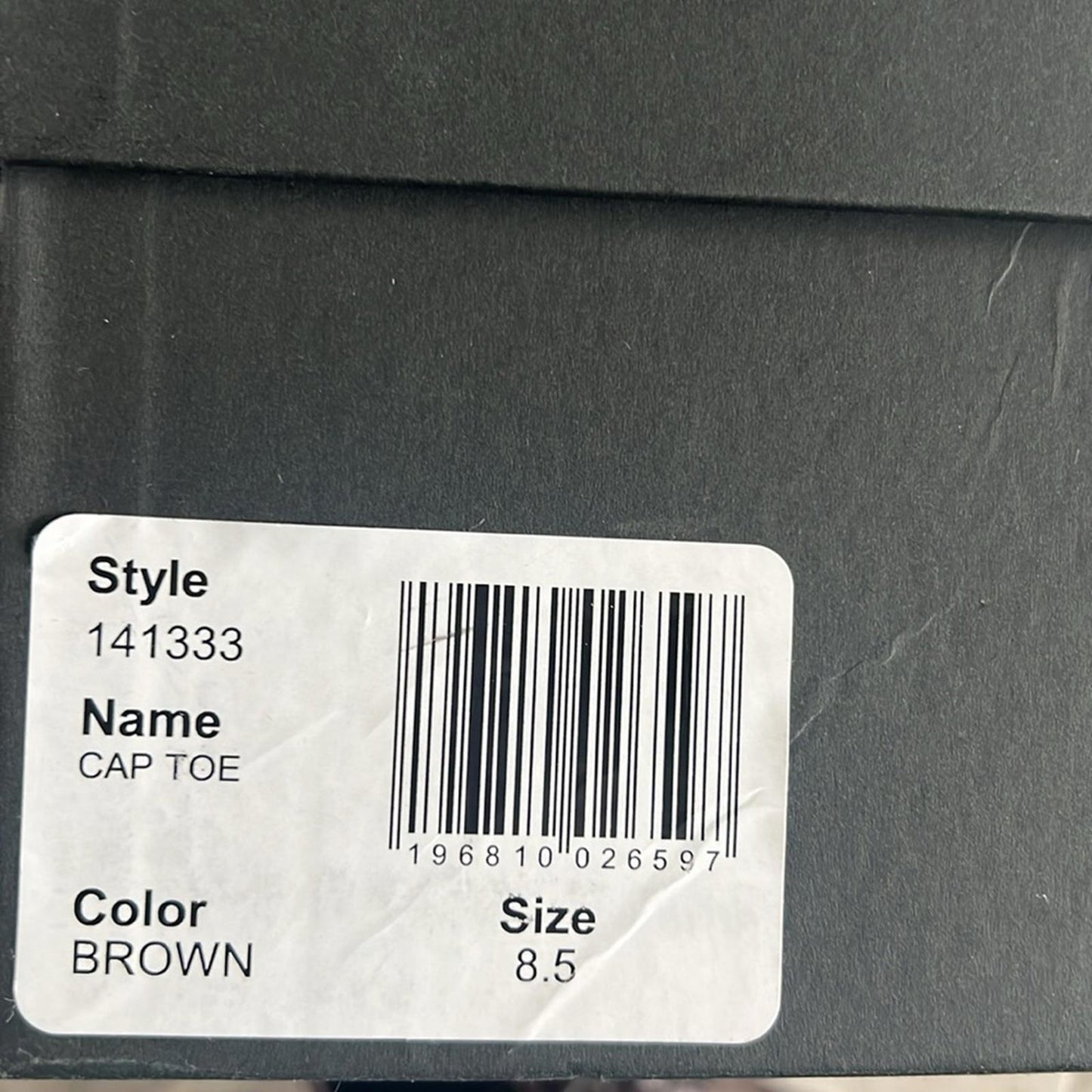 The Men's Store at Bloomingdale's Lace-Up Cap Toe Boots, Size 8.5 Retail $220