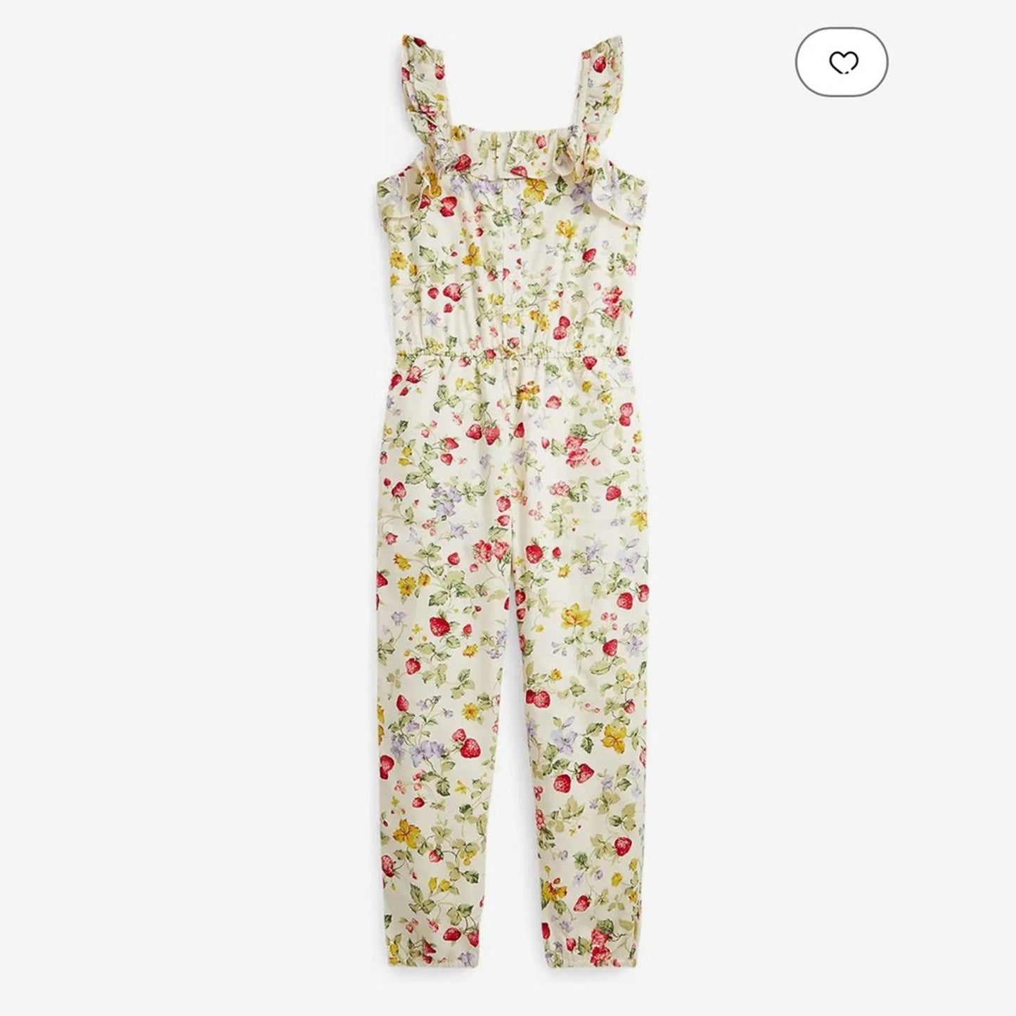 Ralph Lauren Floral & Fruit-Print Cotton Batiste Jumpsuit, Cottage New w/Tag
