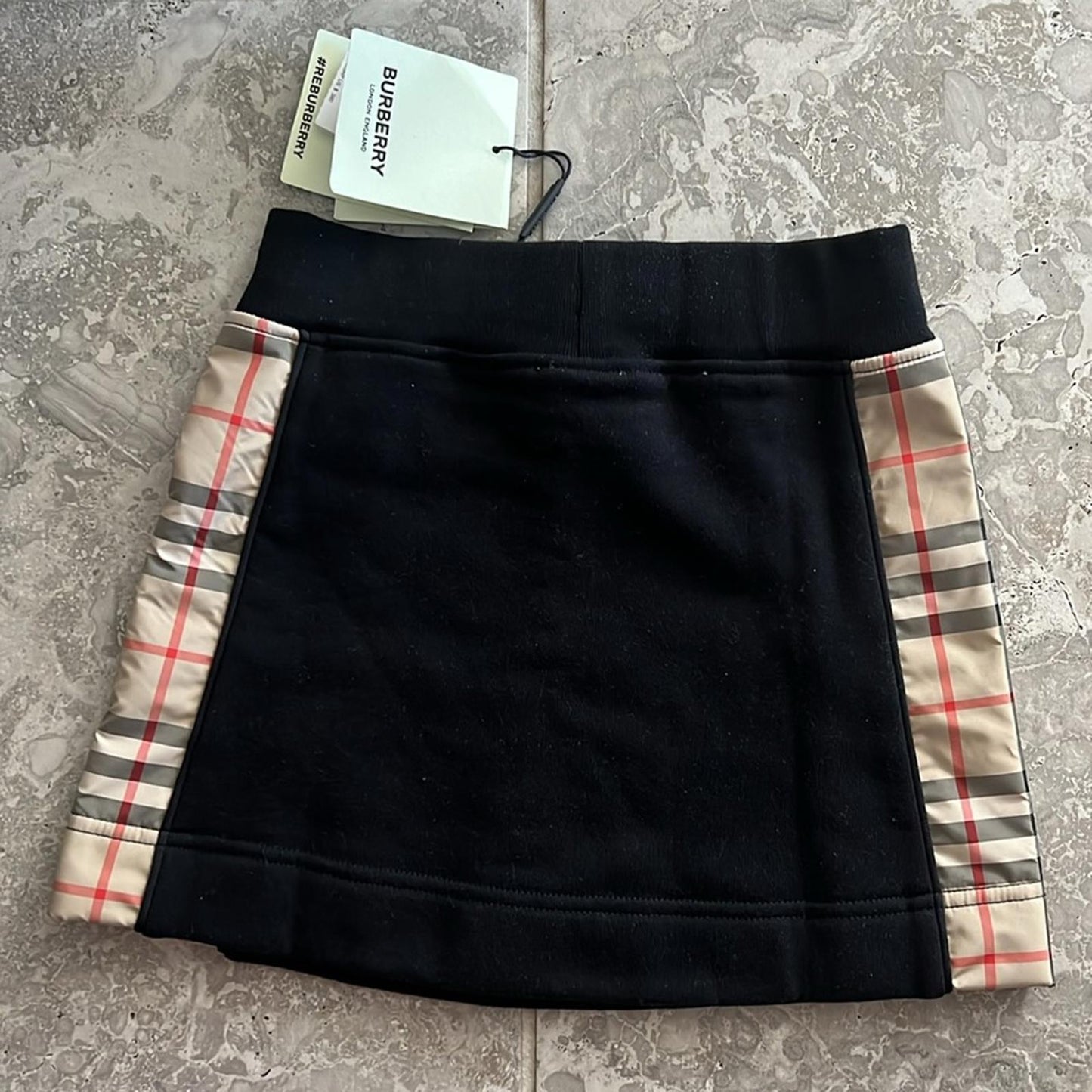 Burberry Nolen Skirt in Black, Size 10Y, New with Tag, Retail $380