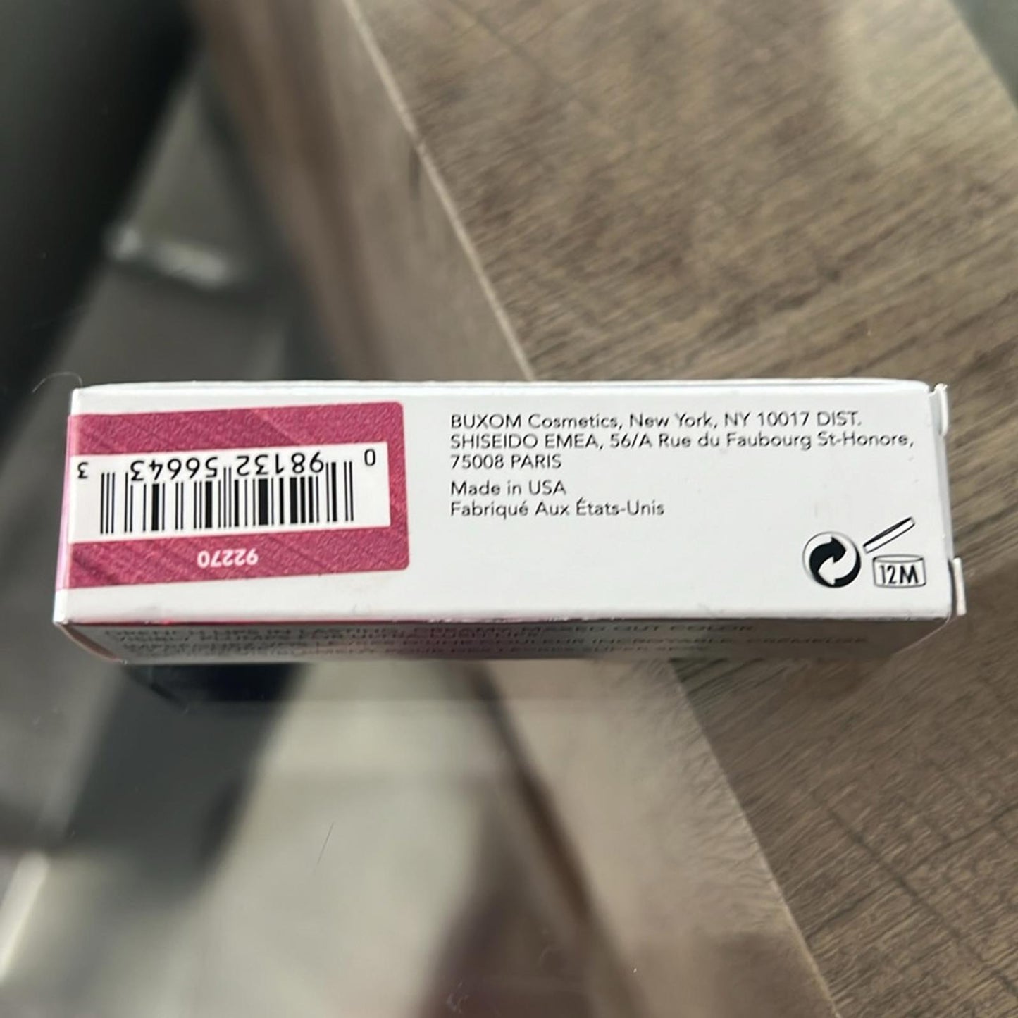 BUXOM Full Force Plumping Lipstick, Baller/True Red, 0.12 oz New in Box