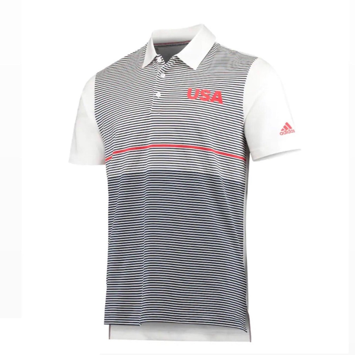 Adidas USA Golf Ultimate 365 Stripe Polo Shirt, Men’s Size M New w/Tag