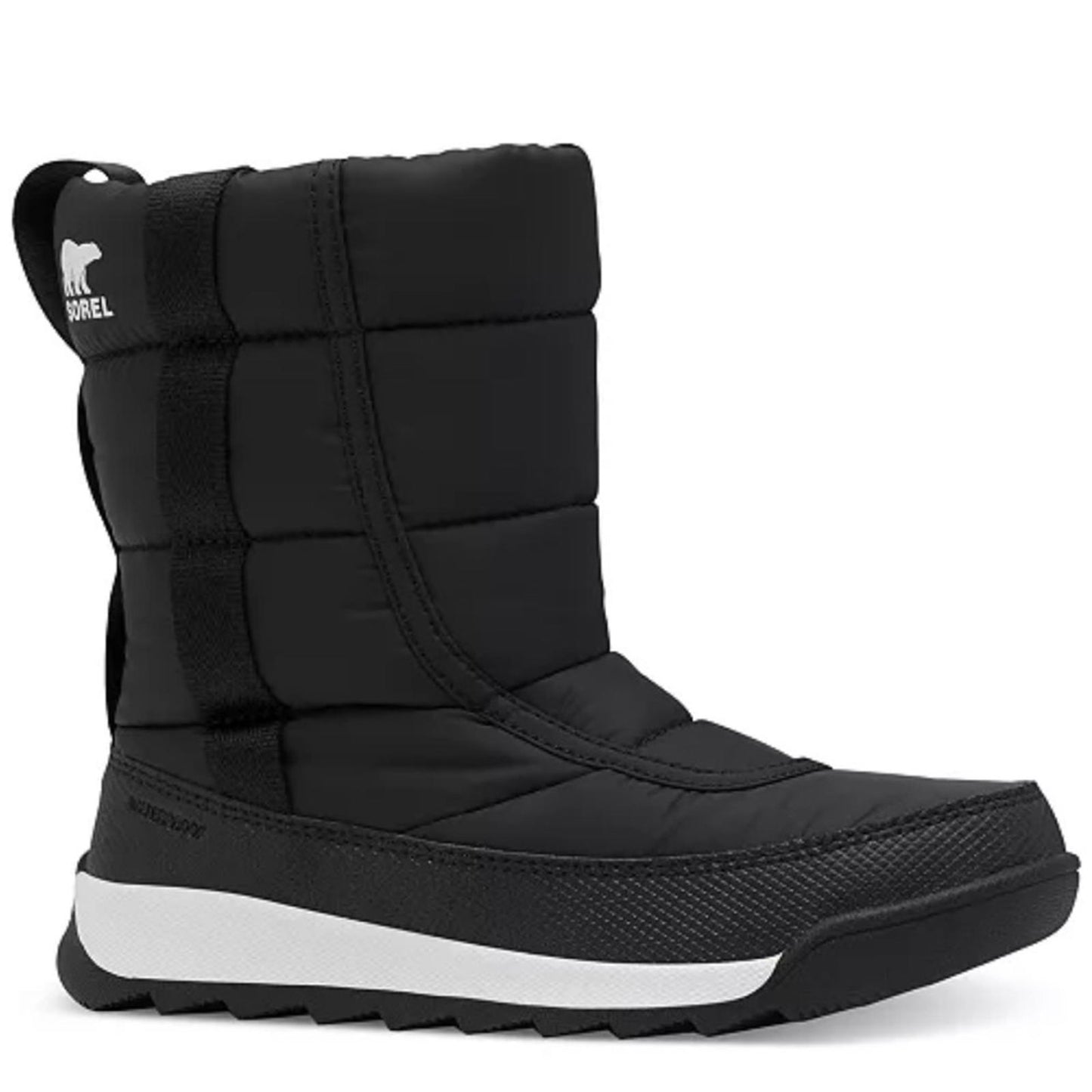 Sorel Big Kids Whitney II Puffy Waterproof Mid Boots in Black Size 13 NEW in Box