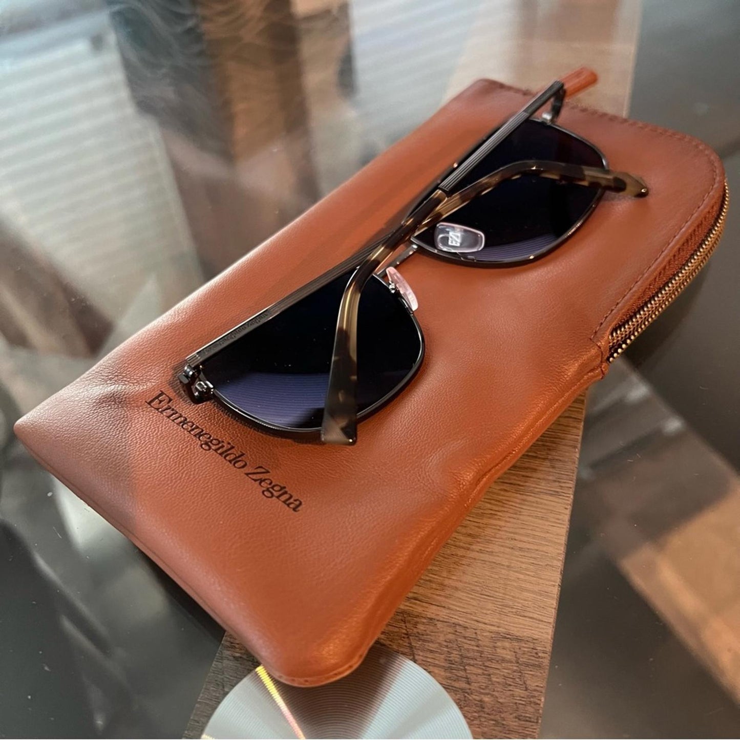 Ermenegildo Zegna Men’s Aviator Sunglasses with Original Case, EZ0079 16788 NEW