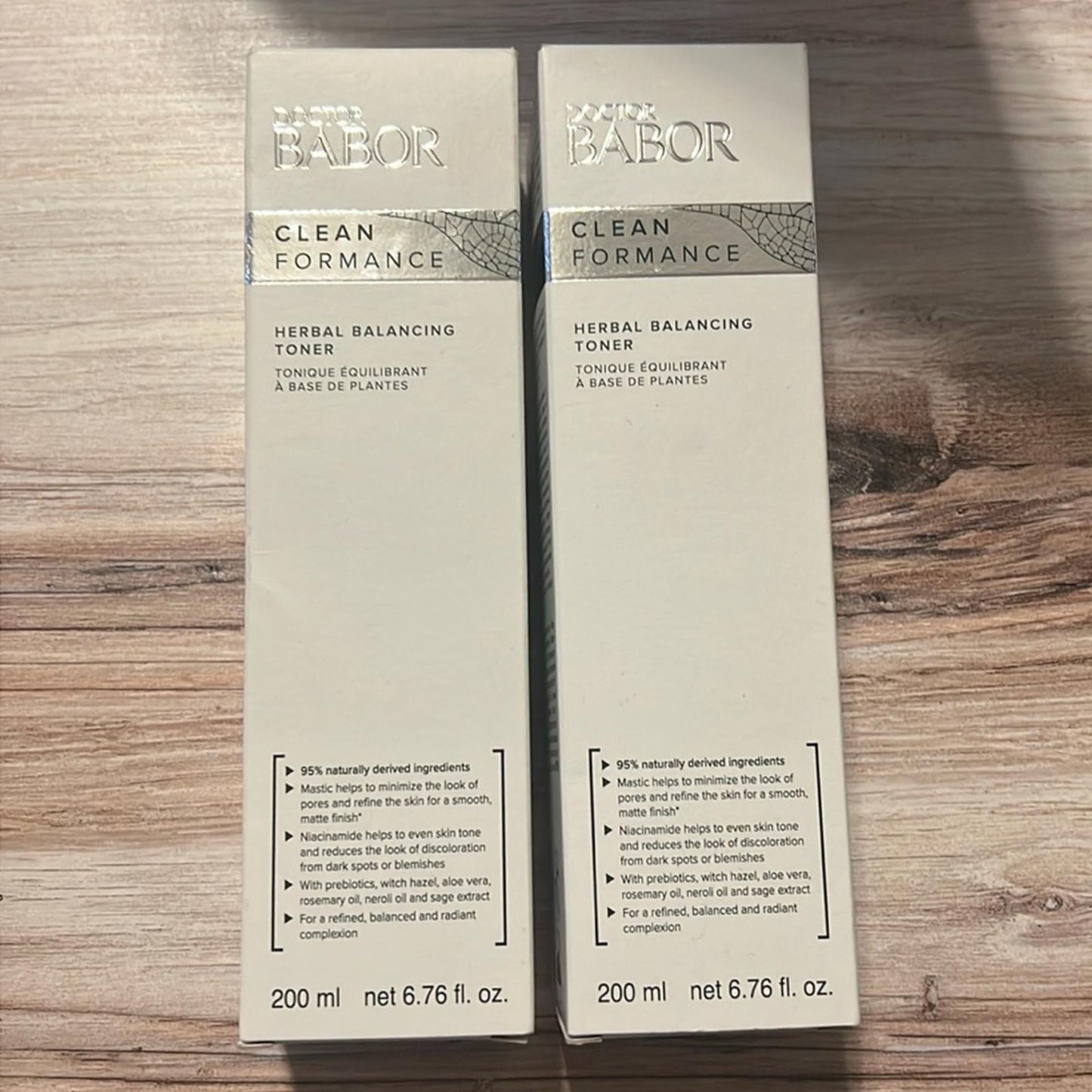 X2 BABOR Clean Performance Herbal Balancing Toner, 200ml/Each New in Box
