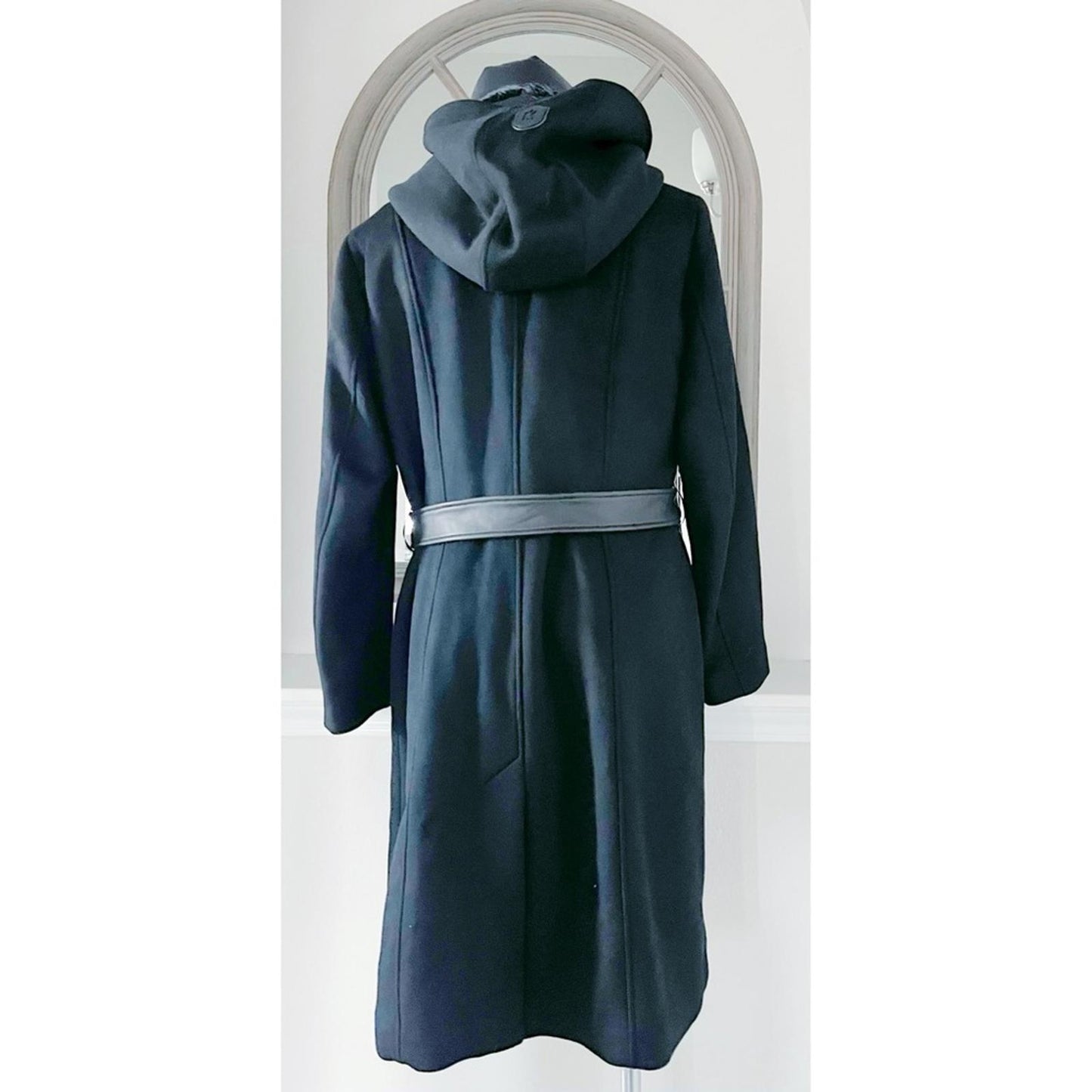 Mackage SHIA Water Resistant Wool Coat w/Removable Puffer Insert Blk Size XL NWT