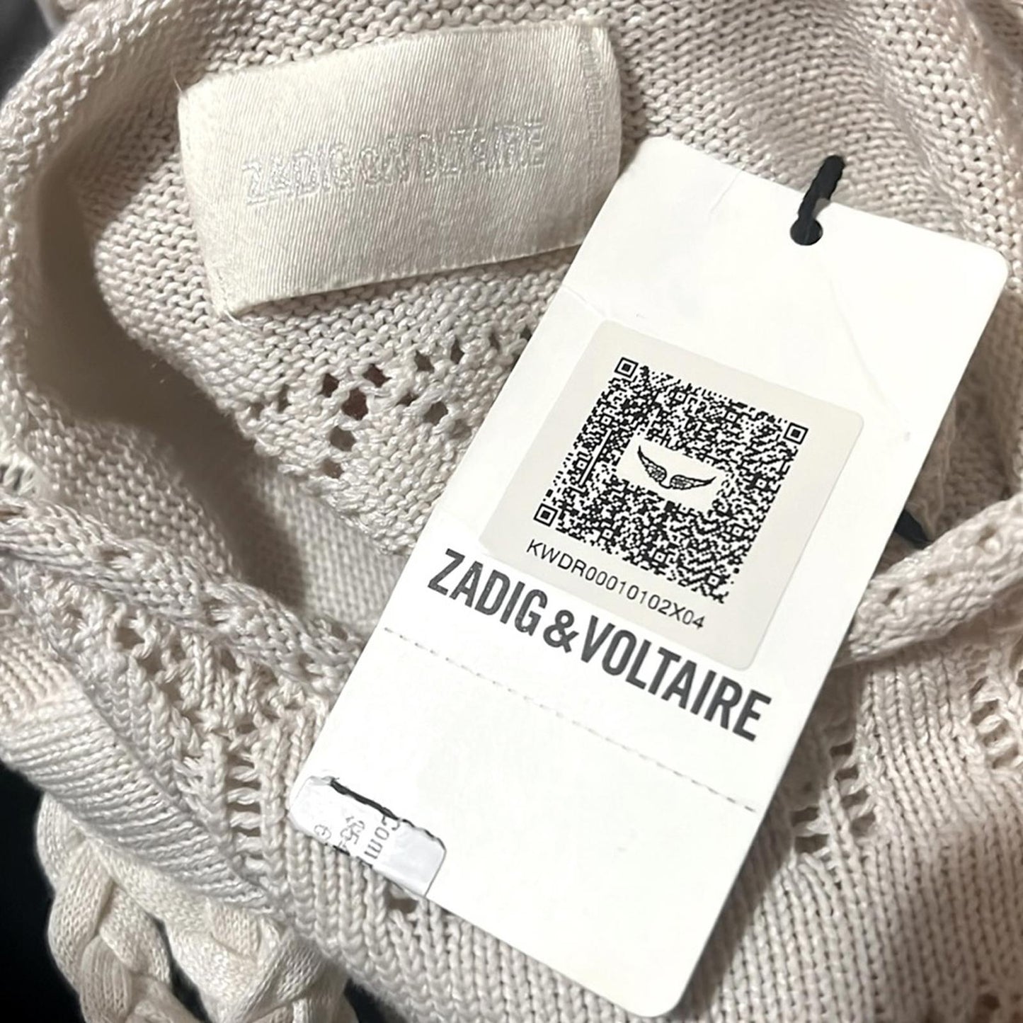 Zadig & Voltaire Cecily ZV Monogrammed Knit Dress, Size M New w/Tag, Retail $548