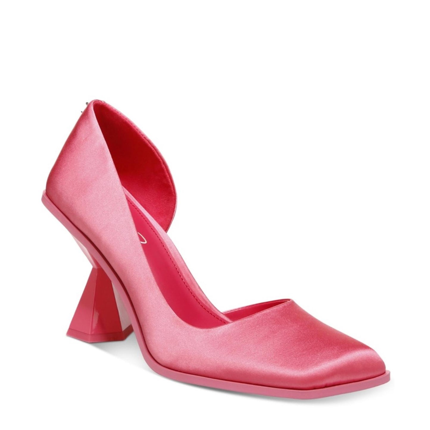 Circus Sam Edelman Rosemary Square-Toe D'Orsay Pumps, Punk Pink Satin Size 6 NEW