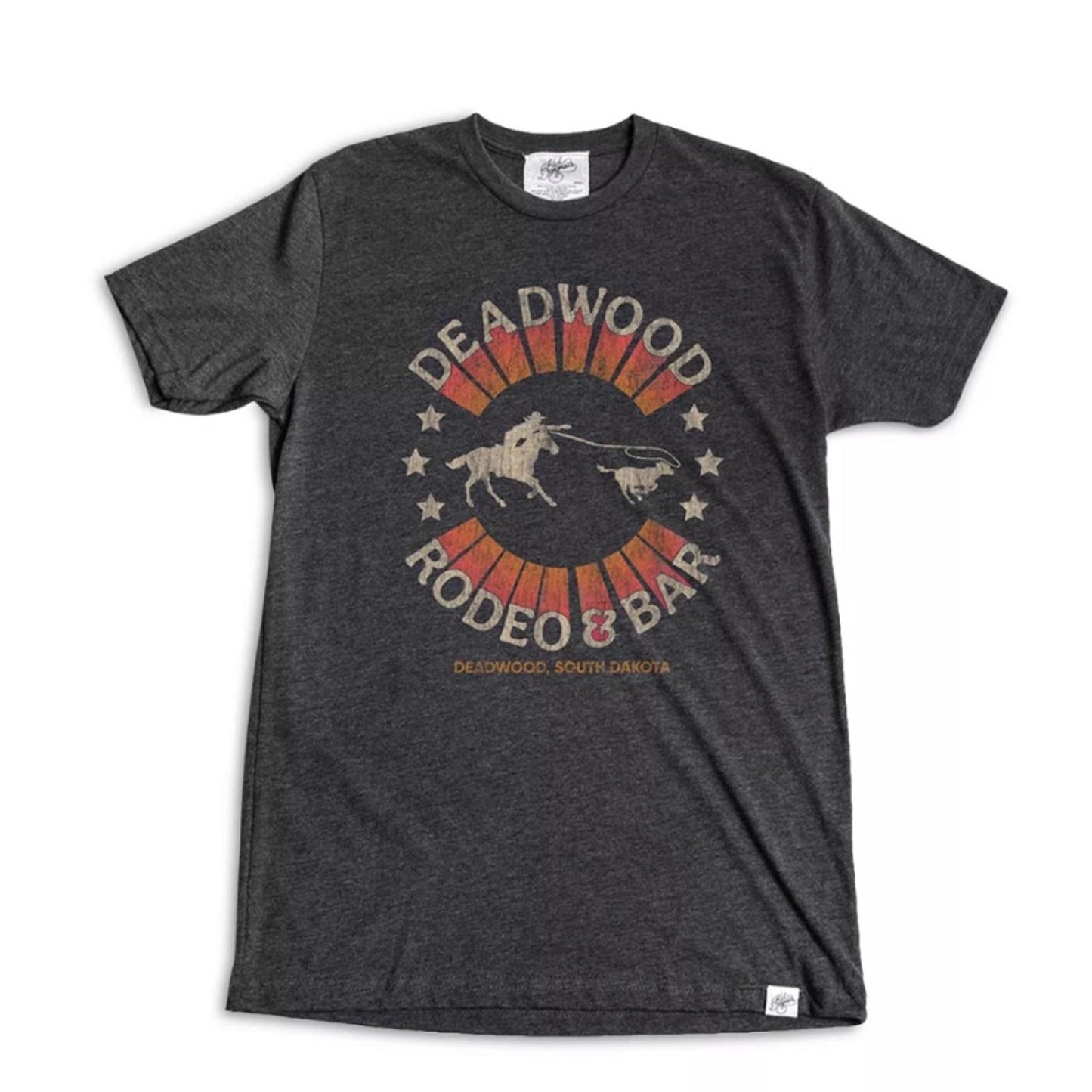 NEW Kid Dangerous Deadwood Cotton Blend Graphic Tee, Charcoal Size M New w/Tag