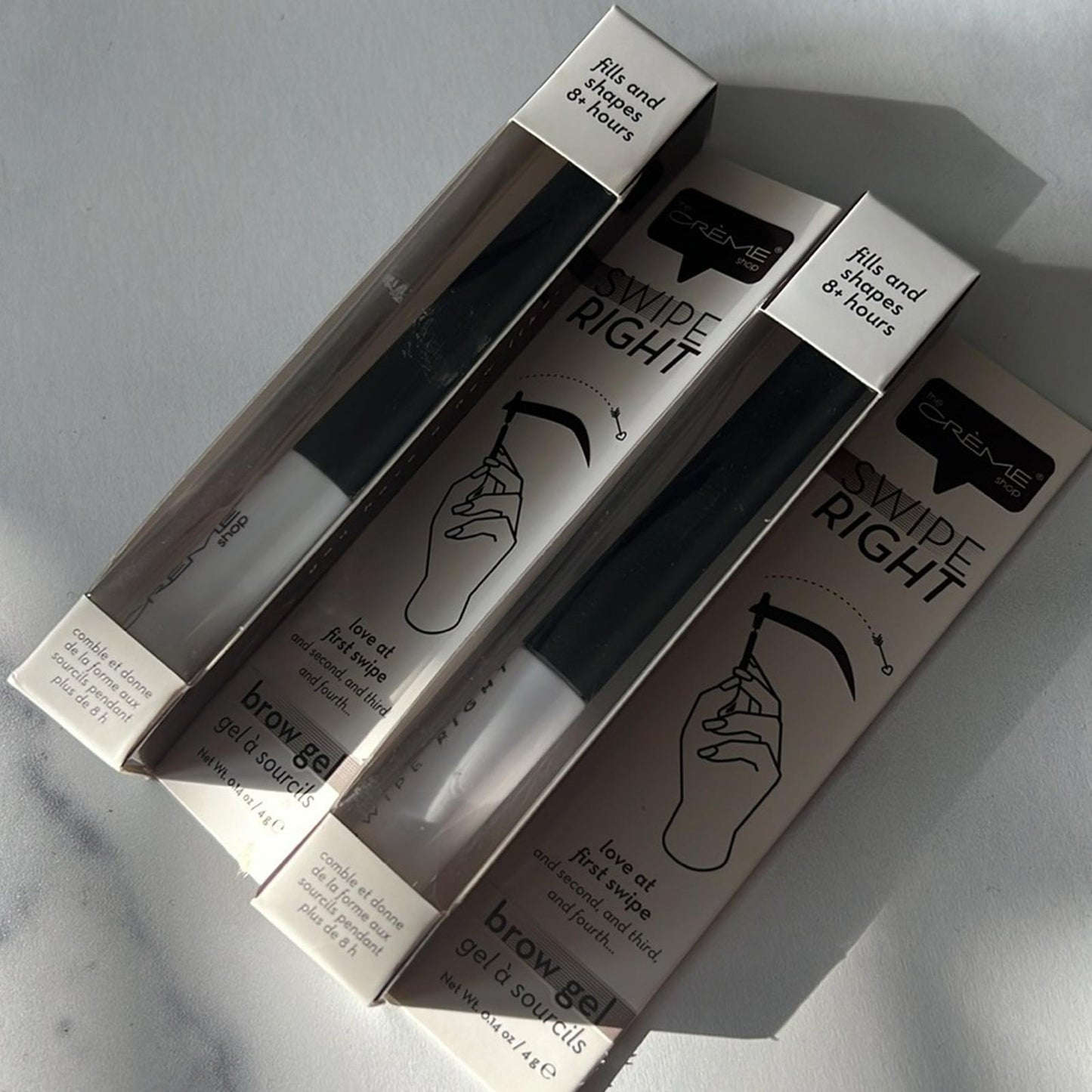 X2 The Crème Shop Swipe Right Brow Gel in Black, New w/Tag