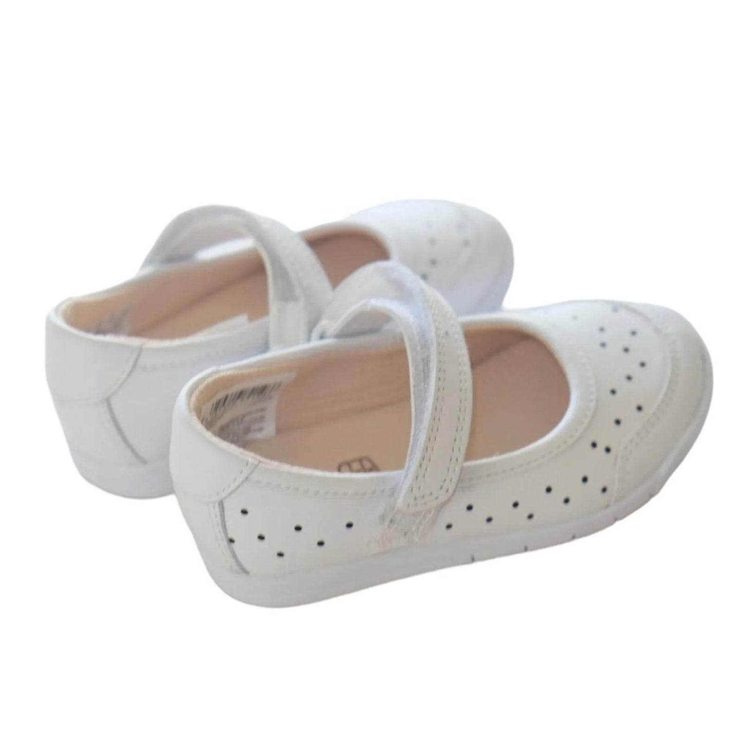 NWT Clarks Kid’s Emery Halo T White Leather Sneakers Girls Size UK 6.5G, US 7W