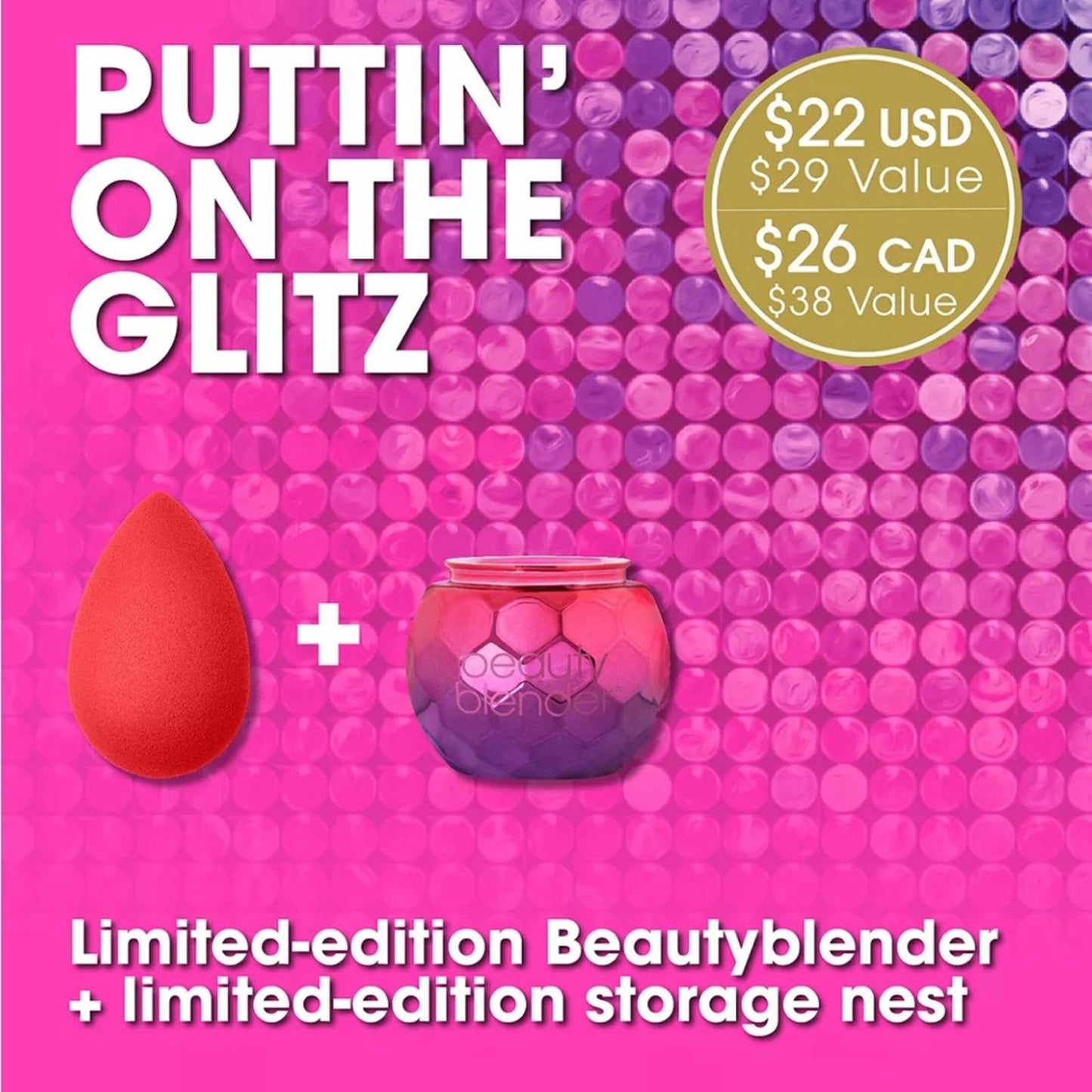 BeautyBlender 2-Pc. Blend & Store Set, New in Box/ Sealed