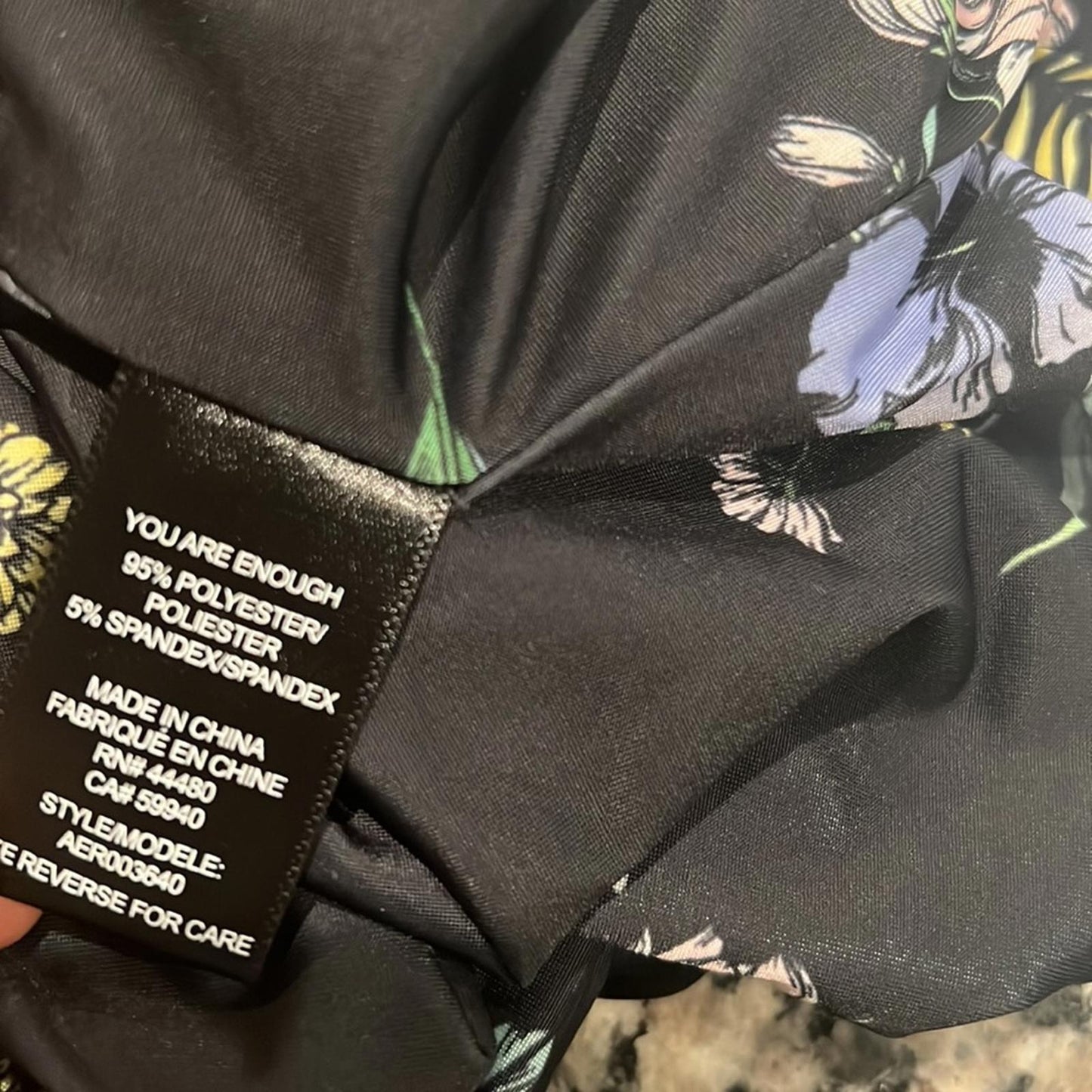 AFRM Bodysuit Celyn Sleeveless, Spring Noir Bouquet Size M New w/o Tag
