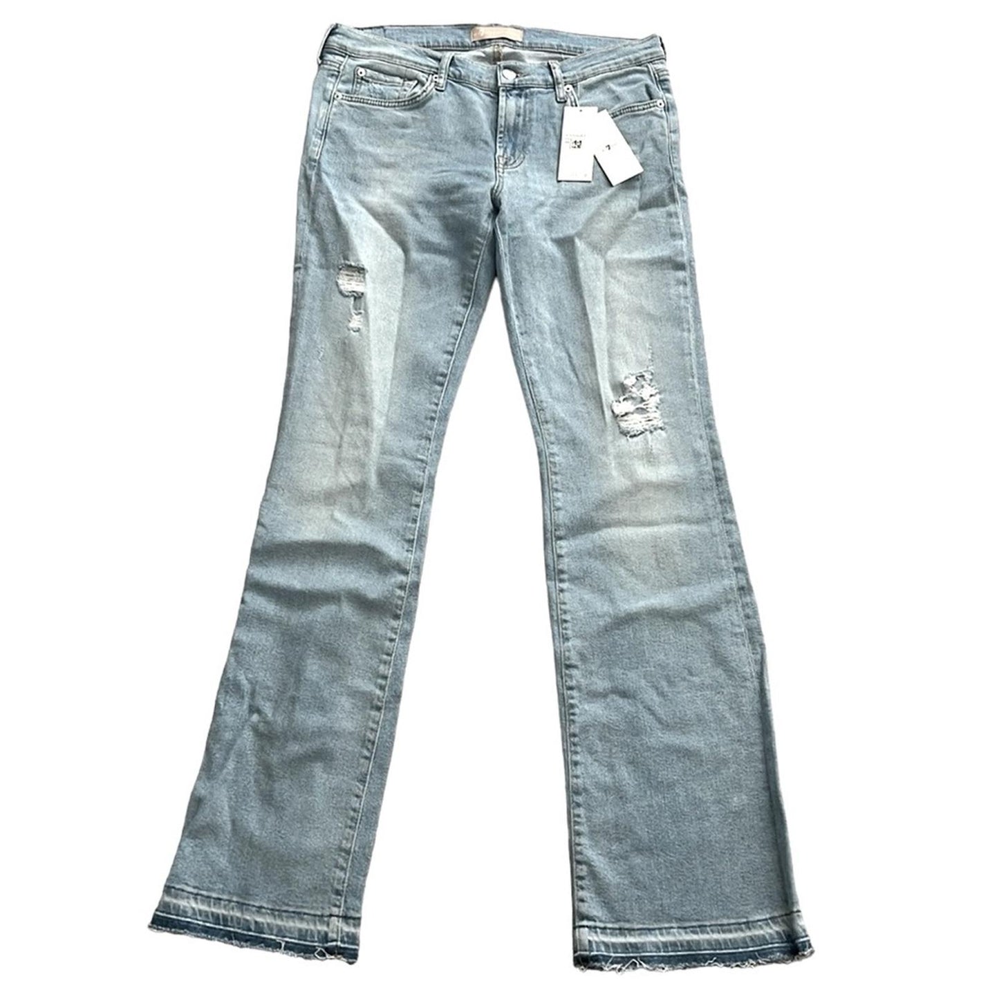 7 For All Mankind Original Mid Rise Bootcut Jeans in Wild Fleur Size 31 NEW $228