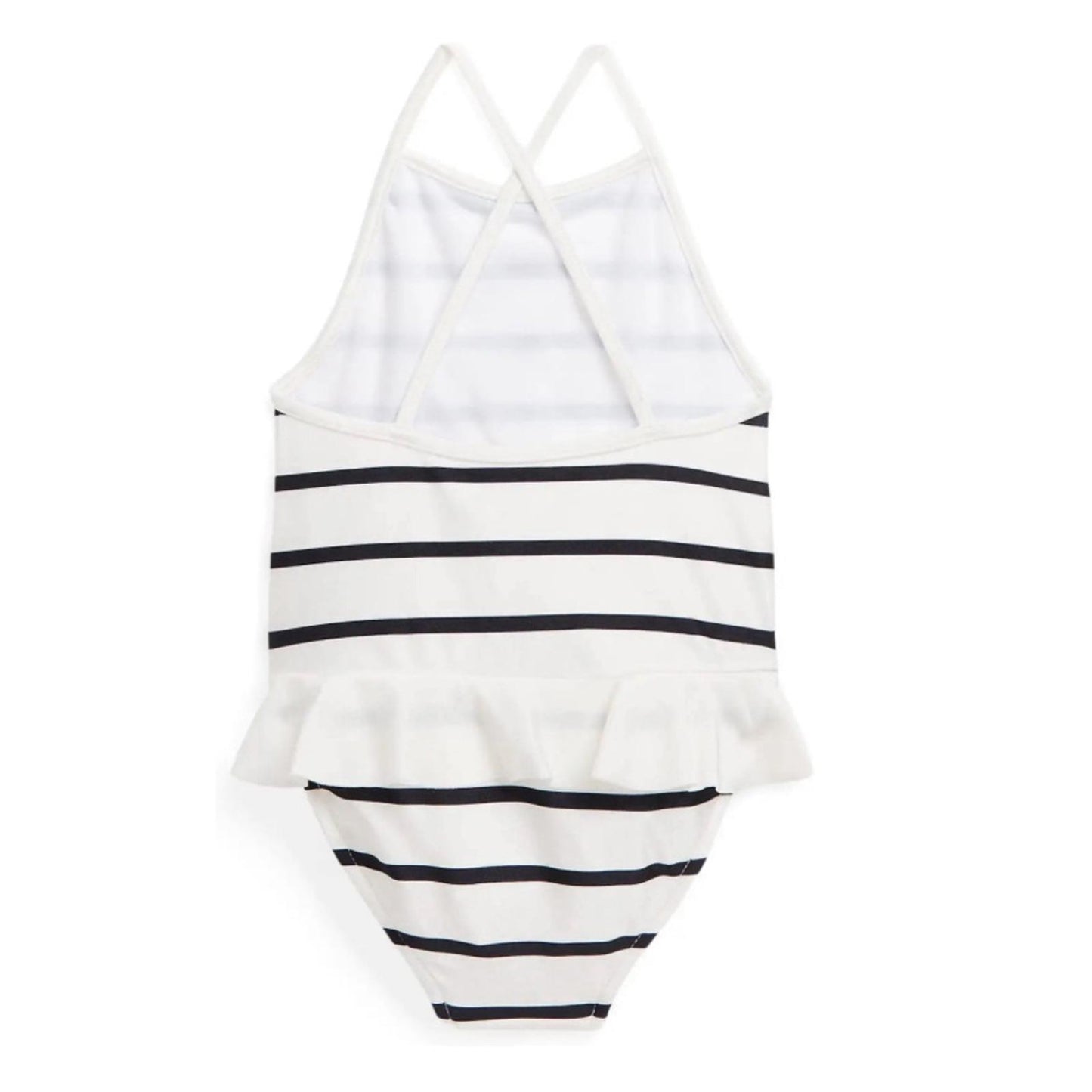 Polo Ralph Lauren Kids Striped Ruffled One-Piece Swimsuit (18M/24M) New w/Tag