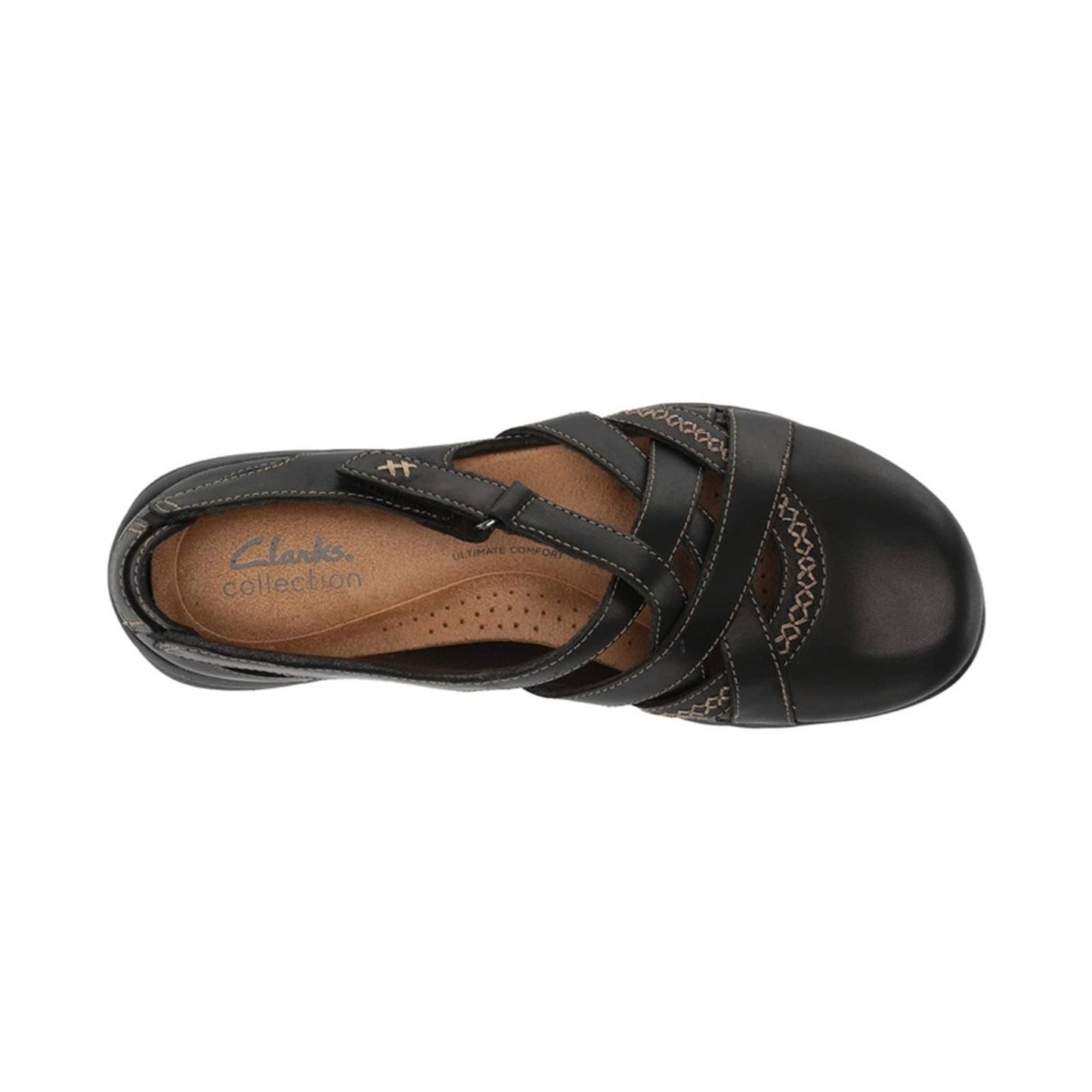 Clarks Premium Leather Mary Jane Flats, Size 11W , New in Box Retail ~ $120