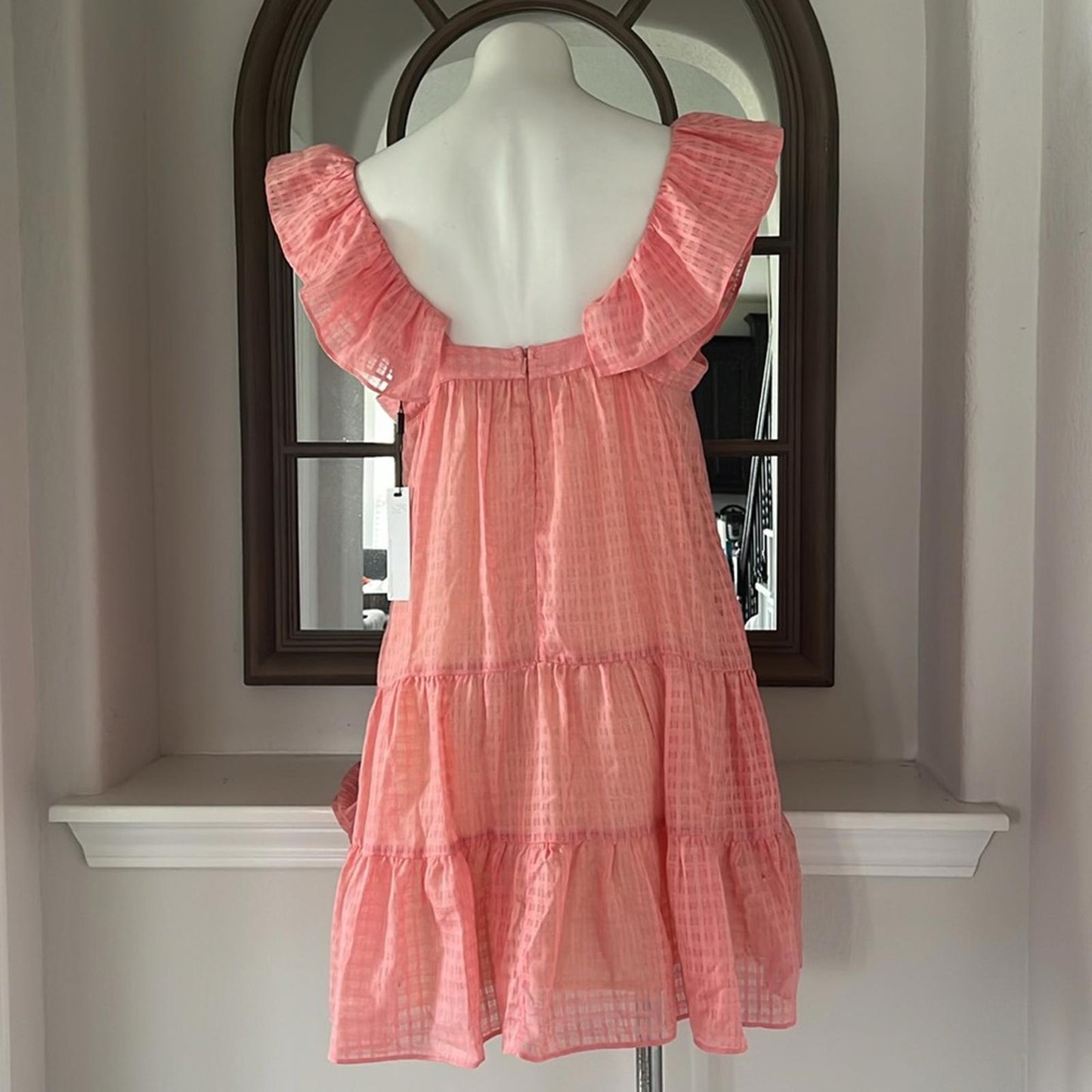 KATHARINE KIDD Maja PG Dress in Pink Gingham Print, Size L New w/Tag AMAZING!!