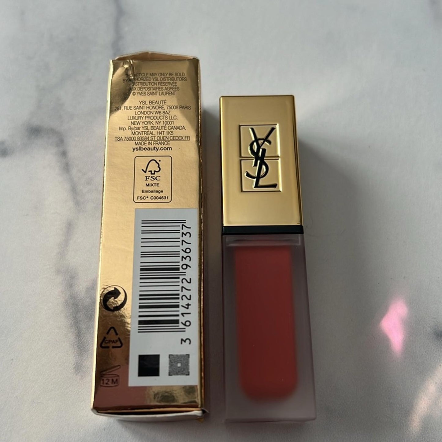 Yves Saint Laurent #39 Tatouage Couture Matte Lip Stain in Outlandish Nude NEW