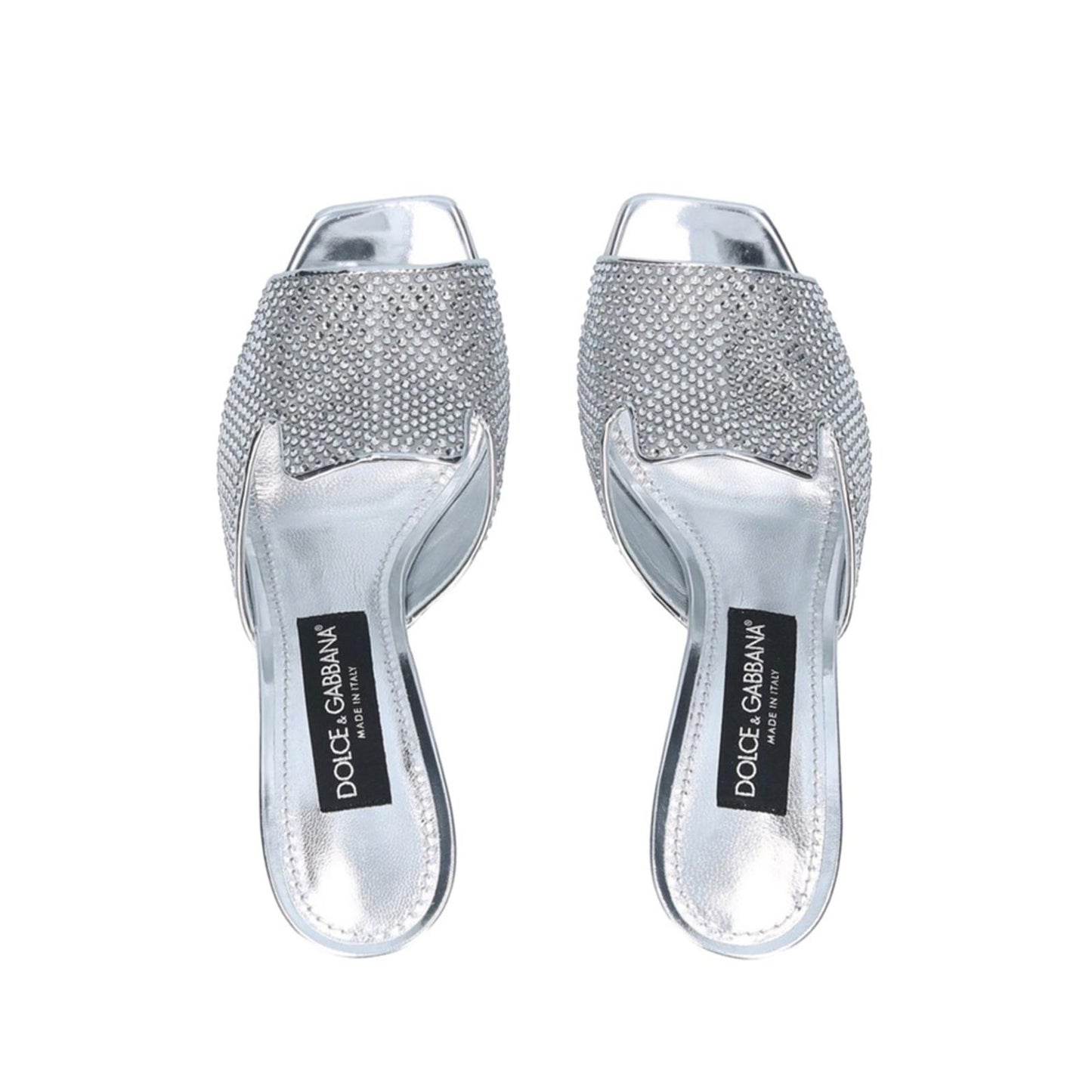 Dolce & Gabbana DG-Heel Gemstone-Embellished Mules Size 40 NEW + Box + Dust Bag