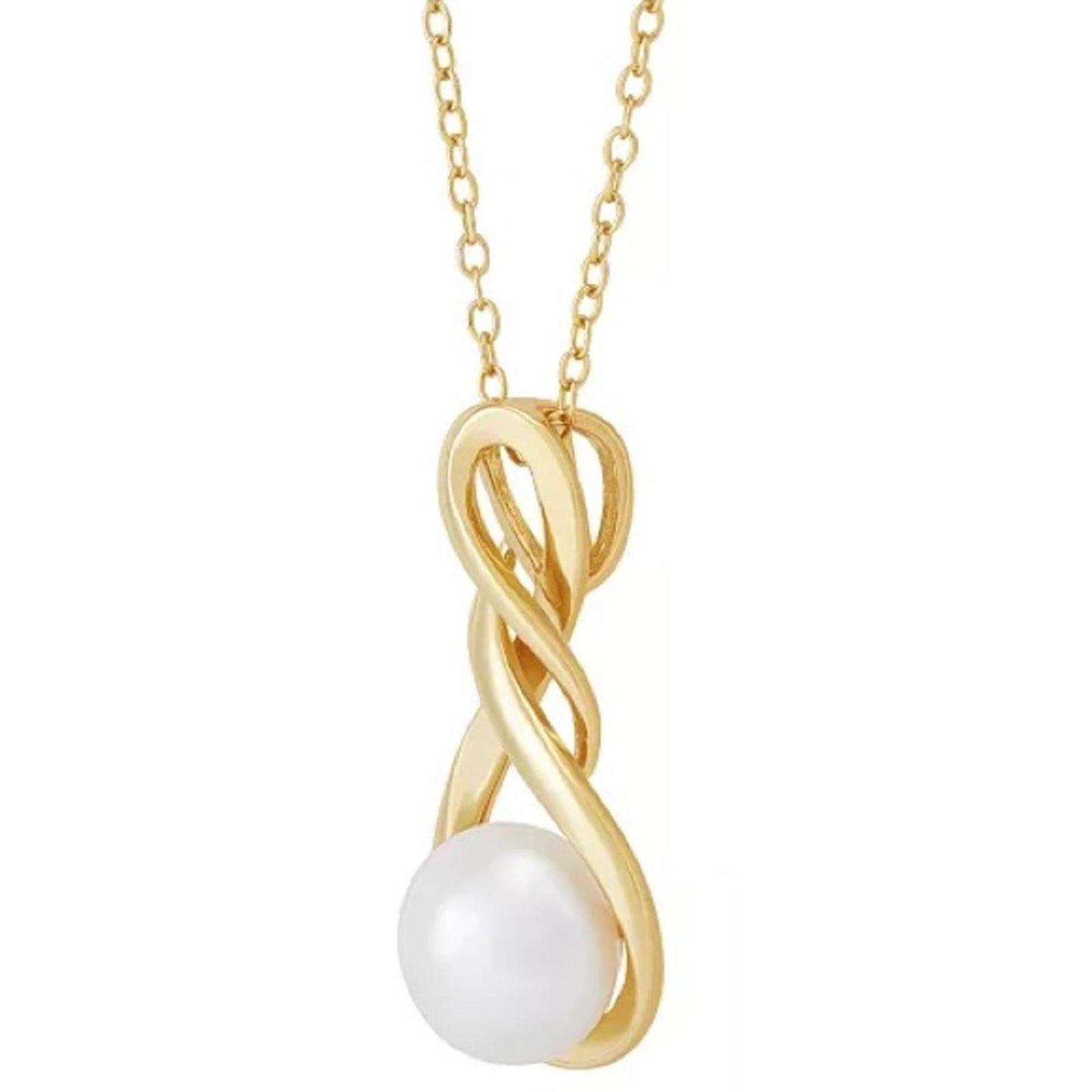 Giani Bernini Cultured Freshwater Pearl (8-1/2mm) 18" Pendant Necklace NEW