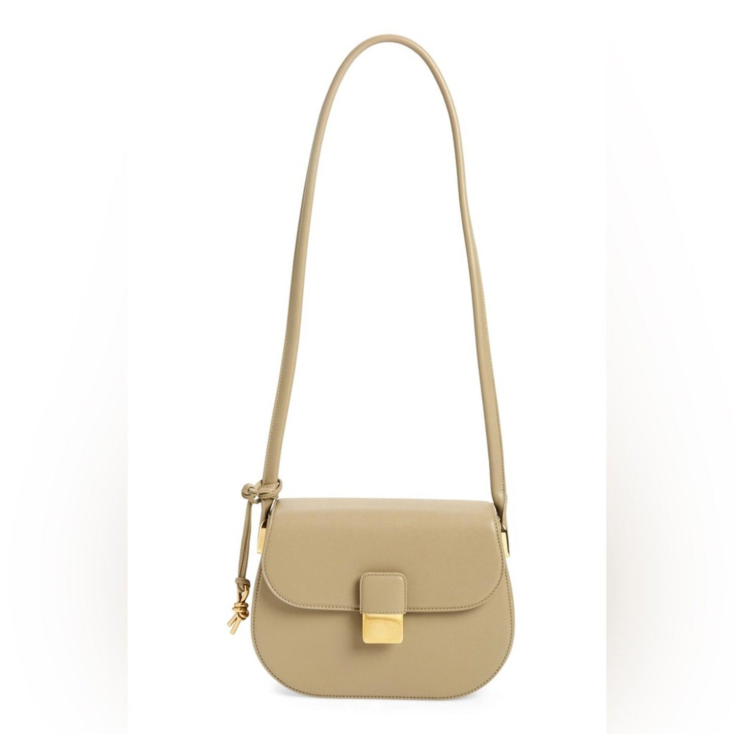 Bottega Veneta Desiree Crossbody Bag in Taupe Leather w/Dust Bag #R00197211S