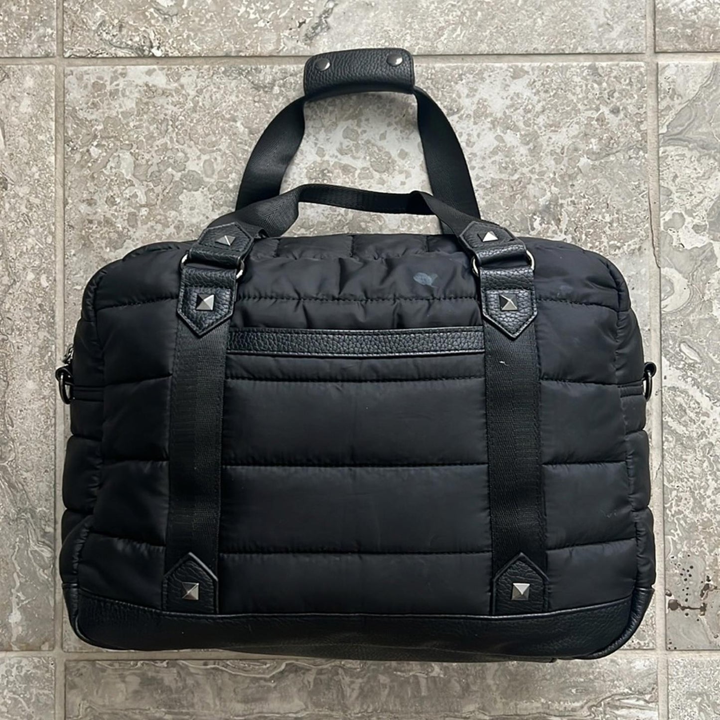 Anthropologie’s Cynthia Rowley Quilted Puffer Satchel Bag, Black Retail $129