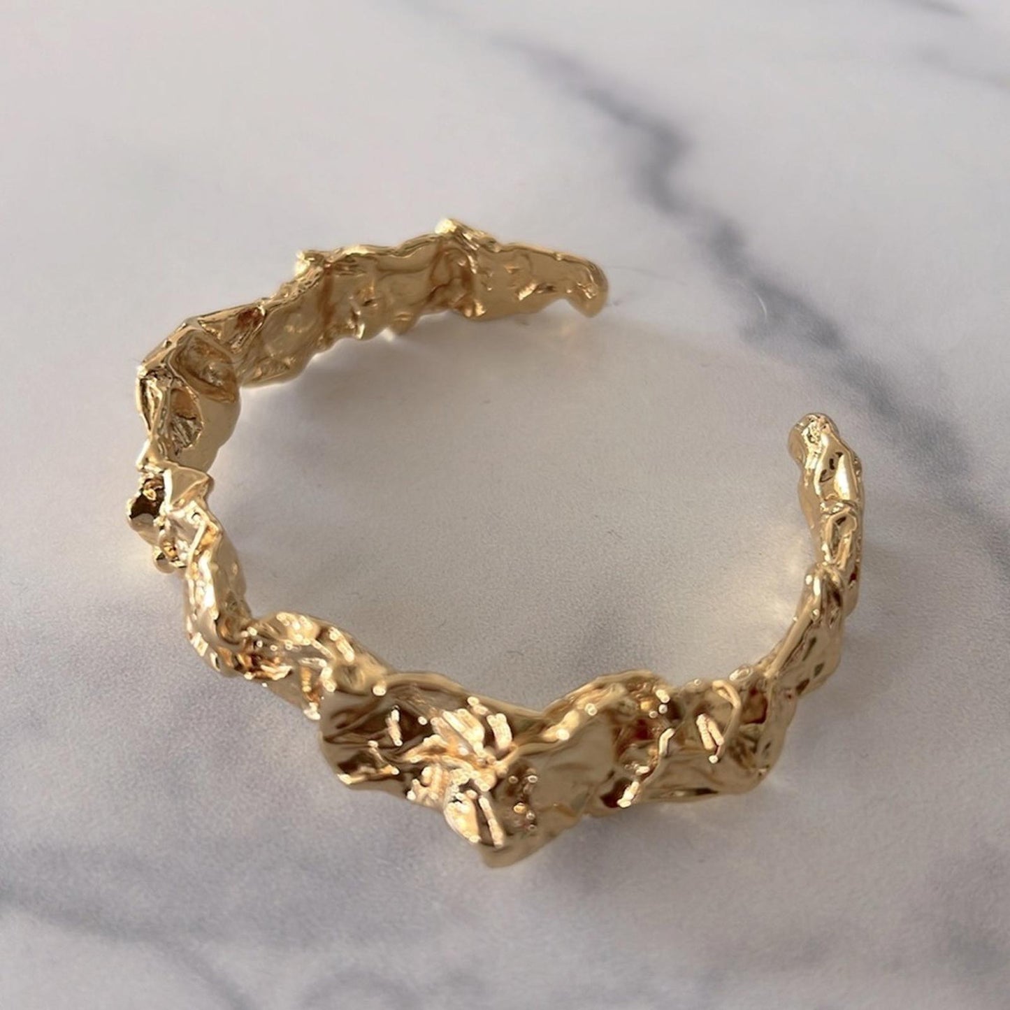 Amber Sceats x Revolve Emery Bracelet 24K Gold-plated, NEW w/Pouch